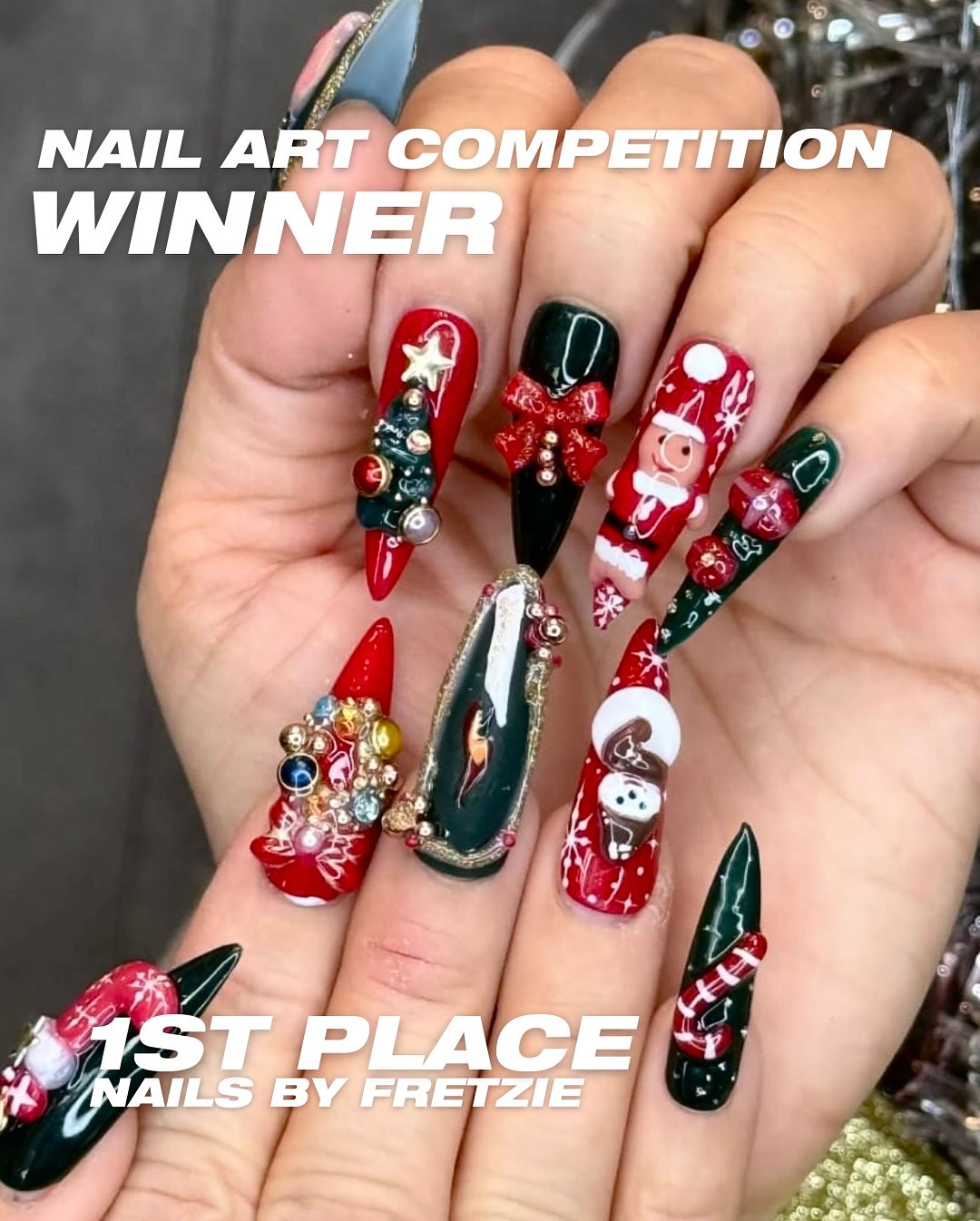 Nail Art Competition Winners ❤️ Thank you to everyone who voted and entered. We have such amazing and talented nail artists.