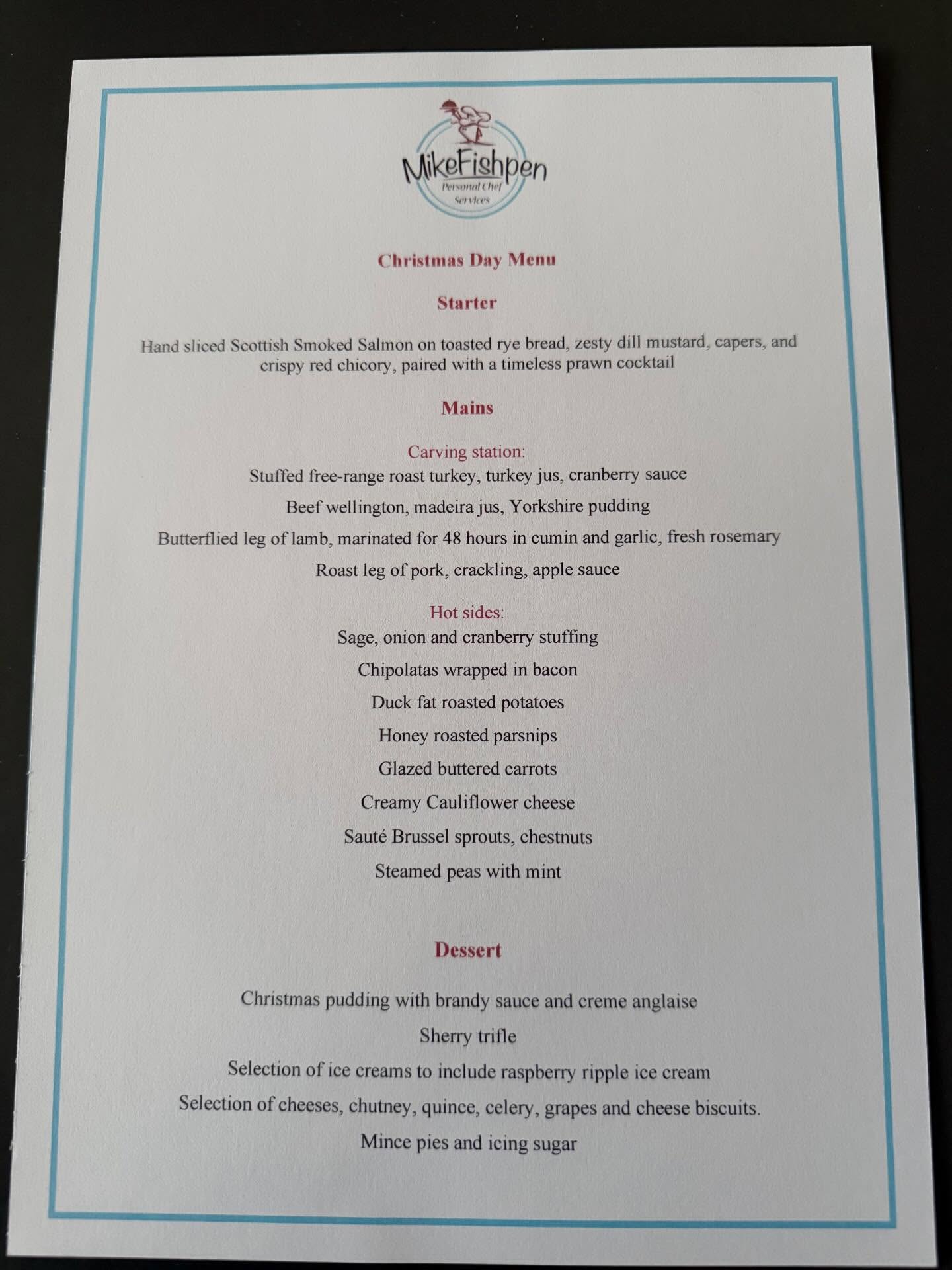 Christmas Day 2025 menu.
Im going to be a little bit busy ! #christmas #christmasday #celebration #menú #privatechef #privatechefcotswolds visit - www.personalchef.me.uk to book in a dinner for 2026 !