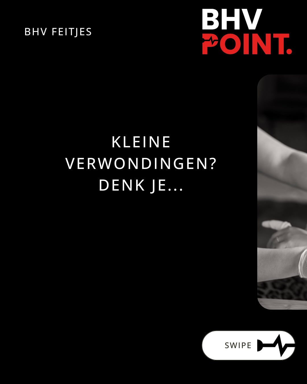 Kleine verwondingen? Die zijn er elke dag.
* Papier snijden.
* Uitglijden op de trap.
* Vinger tussen de deur.
“Ach, het valt wel mee.”
“Gewoon een pleistertje.”
“Doorwerken, het gaat wel.”
Kleine verwondingen worden grote problemen als niemand ze serieus neemt. BHV is niet alleen
voor hartstilstand of brand. BHV is ook voor dat “kleine” ongelukje dat morgen ziekmeldingen,
infecties of erger veroorzaakt.
Neem jij kleine verwondingen serieus?
Of is het bij jullie “gewoon doorwerken”? Laat het weten👇
#veiligheid #safetyfirst #bedrijfshulpverlening #BHV #ehbo #veiligheidsbewustzijn
#bedrijfsveiligheid #veiligewerk #noodsituaties #levensreddendhandelen #praktijkgerichteopleiding
#eerstehulp #AED #kleineverwondingen #brandwond #sneetje #BHVpoint #TeamBHVpoint
#BHVpointTraining #putten #Veluwe #Ermelo #Harderwijk #nijkerk