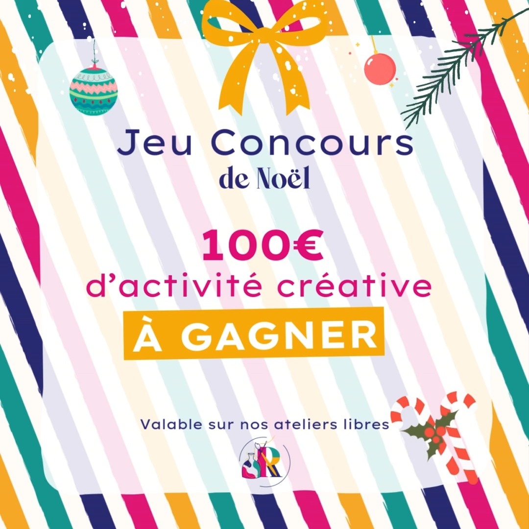 🎉 GRANDE NOUVELLE 🎉
Pour fêter cette belle fin d’année et pour commencer ce mois de décembre, nous organisons un jeu concours spécial créativité !
À gagner* : une carte cadeau de 100€ valable sur nos ateliers libres ✨
De quoi venir créer quand tu veux, à ton rythme, et repartir avec de jolies pièces faites de tes mains 🎨💛
Pour participer :
-Abonne-toi à notre compte @les_recreatives_tours
-Like ce post
-Mentionne 2 ami(e)s avec qui tu voudrais venir créer en atelier libre
Bonus : partage ce post en story en nous mentionnant pour doubler tes chances ✨
Tu as jusqu’au 24 décembre 2025 pour participer, le tirage au sort aura lieu le vendredi 26 🎅🏼
Restez connectés… plein de belles surprises arrivent ce mois-ci 🎄✨
Bonne chance à tous💛
*Carte cadeau d’une valeur de 100€ valable uniquement sur les ateliers libres.
Retrouvez nos CGU ici : https://www.lesrecreativestours.fr/cgv
#jeuconcours #concourscreatif #ateliercreatif #lesrecreatives #diy #tours #faitmain #ideecadeau #creativite