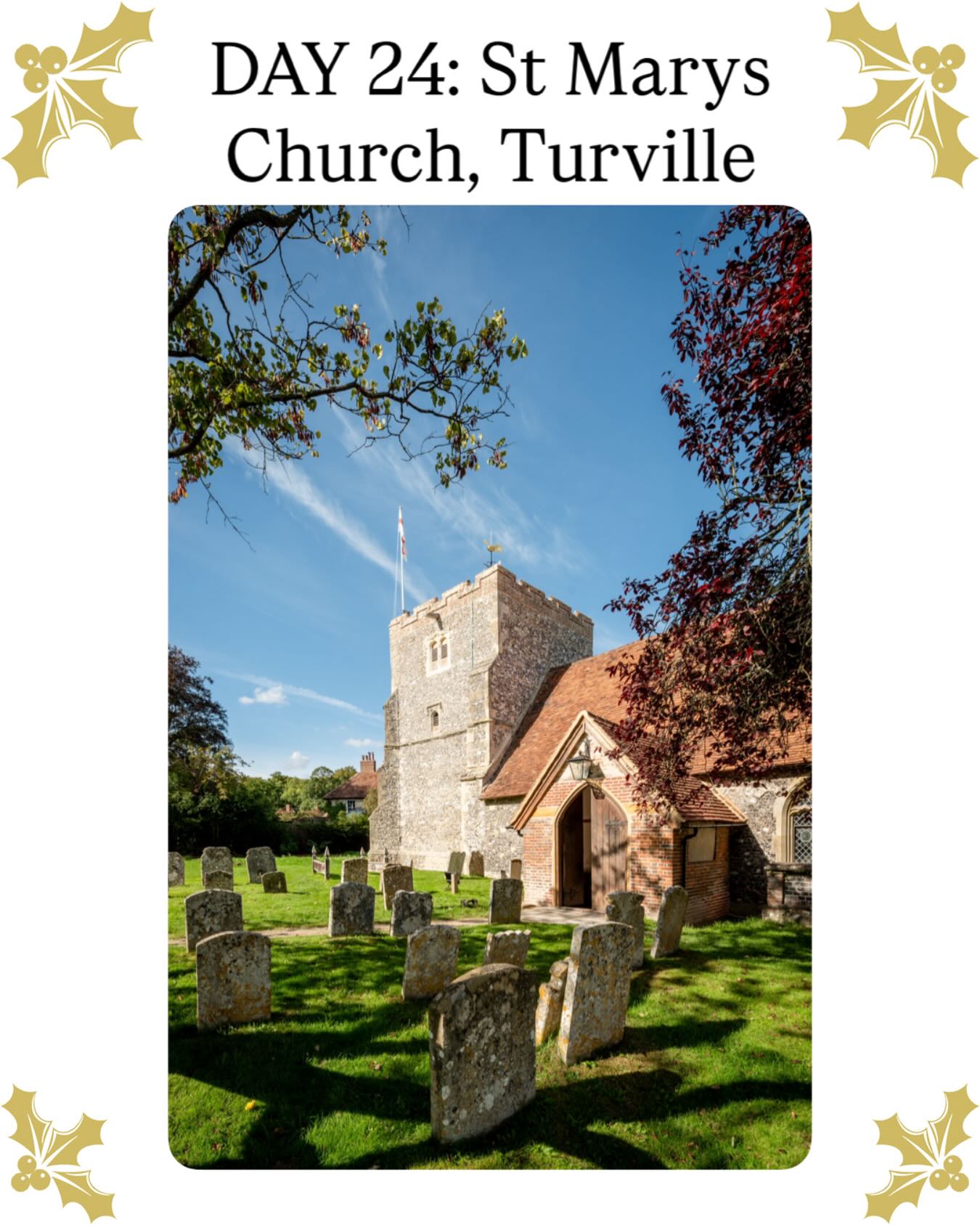 CHURCH ADVENT CALENDAR: DAY 24-St Marys Church, Turville
For the final day of the church advent calendar we are highlighting a special church for Liberty Rose Architects: St Mary’s Church, Turville.
It is a Grade II* listed gem, and we are delighted to share that this church has recently been shortlisted for the King of Prussia Gold Medal, with the winner to be announced in the new year.
The project was a full repair programme throughout the church, following the quinquennial inspection we carried out in 2022. The inspection highlighted a lack of
maintenance over the previous 20 years and identified several areas requiring significant attention. The works completed were extensive:
• Replacement of the lead on the tower roof and associated timber repairs
• Cement render replaced with lime render to prevent internal damp
• New lighting, electrics, and heating throughout
• Redecoration and plaster repairs
• Installation of a new disabled W/C
• Targeted repointing and stone repairs, along with multiple glass repairs
The north porch saw some of the most transformative work, where the cement render was removed and the timber frame and brick infill panels carefully repaired.
Every element was treated with sensitivity to the building’s heritage, ensuring that St Mary’s is now in excellent condition for worship and community use.
This project is a beautiful example of how careful conservation can enhance the history, beauty, and life of a parish church for generations to come.
#Advent #ChurchOfTheDay
#StMarysChurch #Turville
#GradeII*