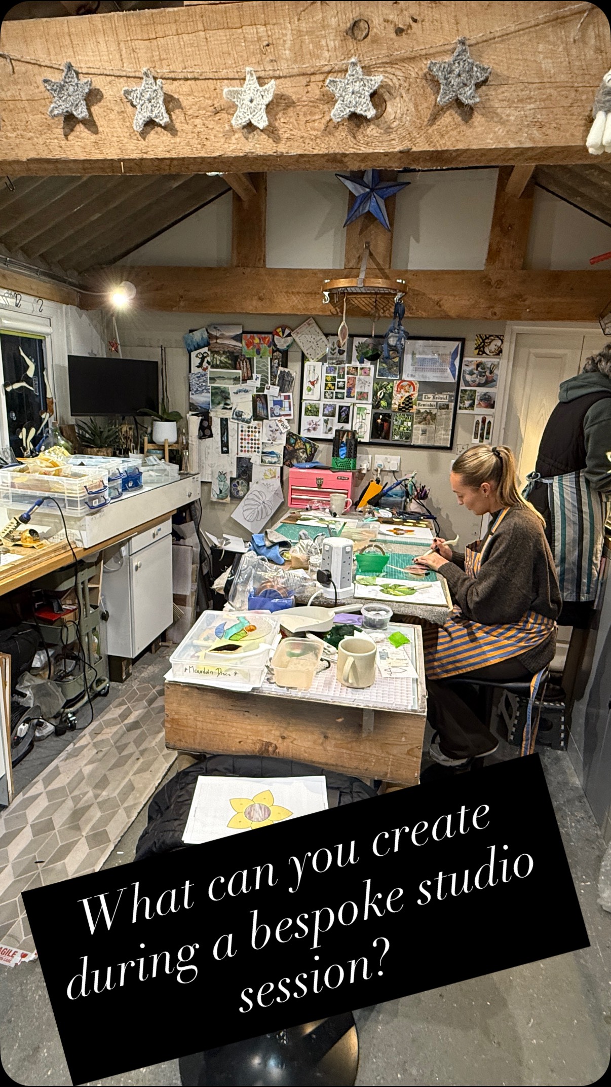 Did you know as well as my program of workshops, I also offer bespoke half and full day sessions at both my Keswick studio (max 3 people) or The Gather at Ennerdale (max 6 people), on any date that suits you?
Half day sessions start at £200 and full days £350, plus materials. Why not book a session as a Christmas present, or buy a studio session gift voucher? 😍🎄🥳
A few weeks ago & for my last session of the year, this mother/daughter group arranged a 4 hour session with me to celebrate Abi’s birthday, and wanted to make Monstera leaves and sunflowers! So I created some beginner friendly patterns that were achievable within the session time, and off we went!!!
If you are interested in booking a session for you and your friends, get in contact as 2026 dates will be very limited, esp at Keswick due to the studio being needed for some large scale commission pieces!
#LearnSomethingNew #NewYearNewYou #CreativeClasses #Bespoke #Unique #FunWithFriends #glassart #DaysOut #StainedGlass #Workshops #Craft #Handmade #WhatsOnInCumbria #LakeDistrict #Learn #GlassSchool #CraftersOfInstagram #MakerCommunity
#ArtistsOfInstagram #CraftCommunity #HandcraftedWithLove #CreativeLife #HandsOnCreativity #MindfulMaking #CraftInspiration
@rheged_centre @gatherennerdale @ivymakersguild @edenvalleyartisticnetwork @the_makers_mill @cumbrialifemag @whatsonincumbria @arts_cumbria @cumbria.crack @thecumbriaguide @visitkeswick @lakedistrictcumbria