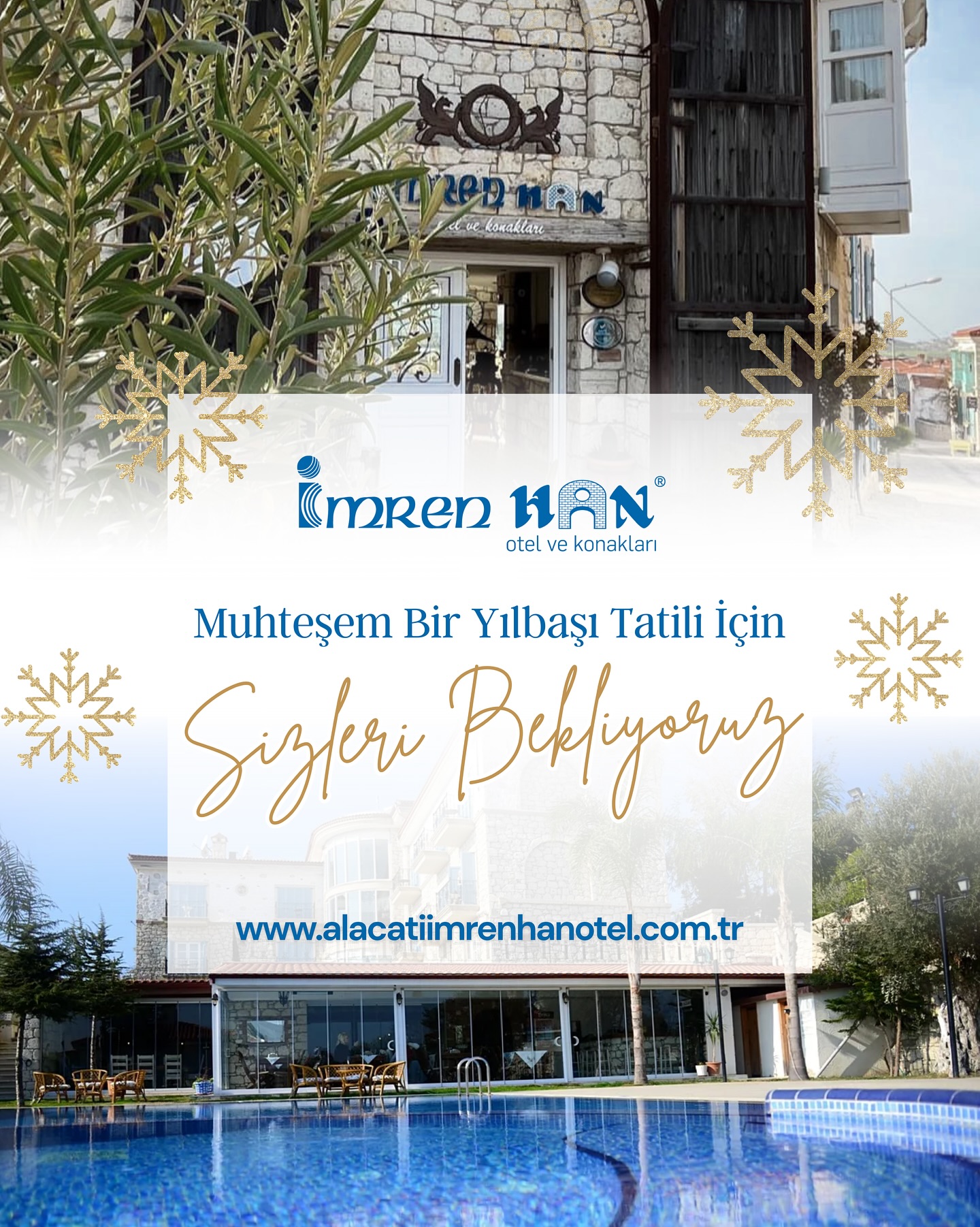 İmren Han Otel’de yılbaşı tatilinin keyfini çıkarmaya ne dersin?
Şömine sıcaklığı, keyifli müzikler ve samimi atmosferimizle seni burada ağırlamak için sabırsızlanıyoruz.
Rezervasyon: 0232 716 6002 🎄✨