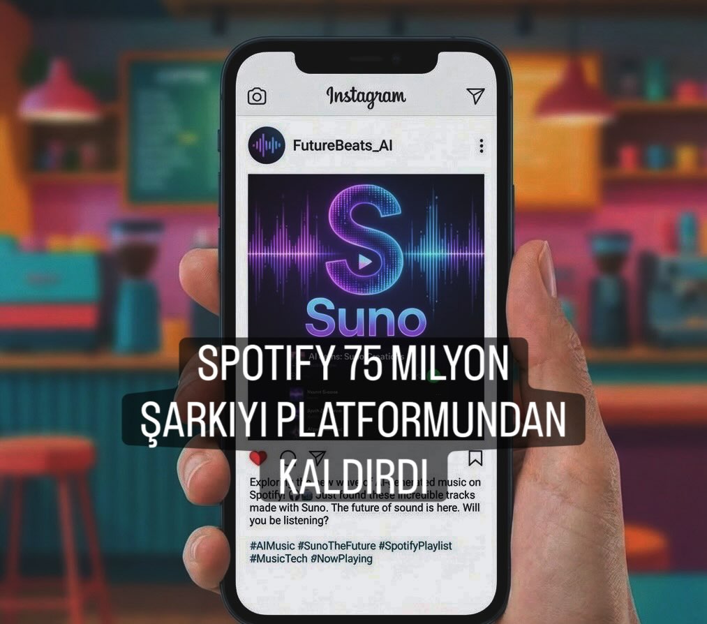 Spotify, yakın zamanda platformundan yapay zeka tarafından üretilmiş 75 milyon şarkıyı kaldırdı. Bu karar, müzik endüstrisi genelinde tartışmaları alevlendirdi ve yapay zekânın müzik üretimindeki rolüne dair soruları gündeme taşıdı. Yapay zeka yaratıcılık ve yenilik için heyecan verici fırsatlar sunmuş olsa da Spotify’ın bu hamlesi, müzik dünyasında yapay zekânın entegrasyonunun beraberinde getirdiği zorlukları ve olası olumsuz yönleri gözler önüne seriyor. Devamı için link in bio👈🏻