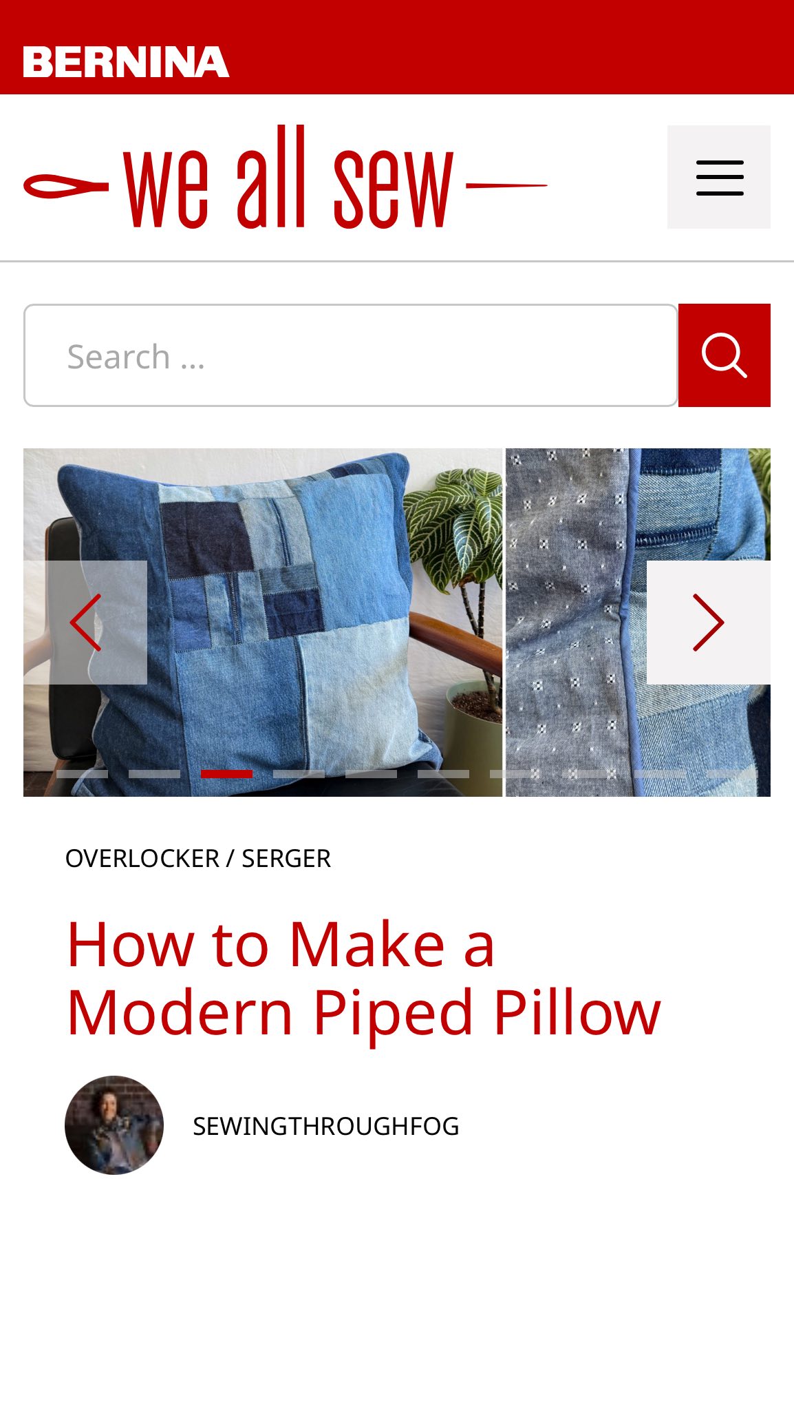 Up on the @berninausa blog right now is a tutorial I wrote about turning a denim patchwork into a piped(!) pillow on my L890 overlock/coverstitch. Sometimes I see people call piping traditional, but I think it’s a great detail for a modern upcycled pillow.
You wouldn’t usually expect denim piping… or maybe you would, I can’t read your mind. This is a very focused tutorial on using the piping foot on the L890, but like most of my blog posts for BERNINA, there is a ton of info you can get even if you don’t have the exact same machine.
Check it out! And I’ll be seeing what else in my home I can cover with patchwork denim 🫠.
#berninaambassador