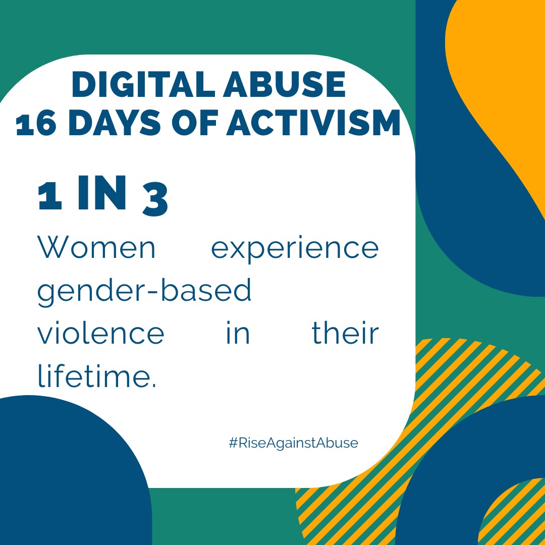 Day 12Every year, we support the 16 Days of Activism to End Violence Against Women and Girls, which runs from 25 November through 10 December, encompassing both the International Day for the Elimination of Violence Against Women (25 November) and World Human Rights Day (10 December).
The focus for this years campaign is preventing online violence and creating safer online spaces.
If any of our posts have made an impact on you please contact info@riseagainstabuse.com to learn about the freedom programme.