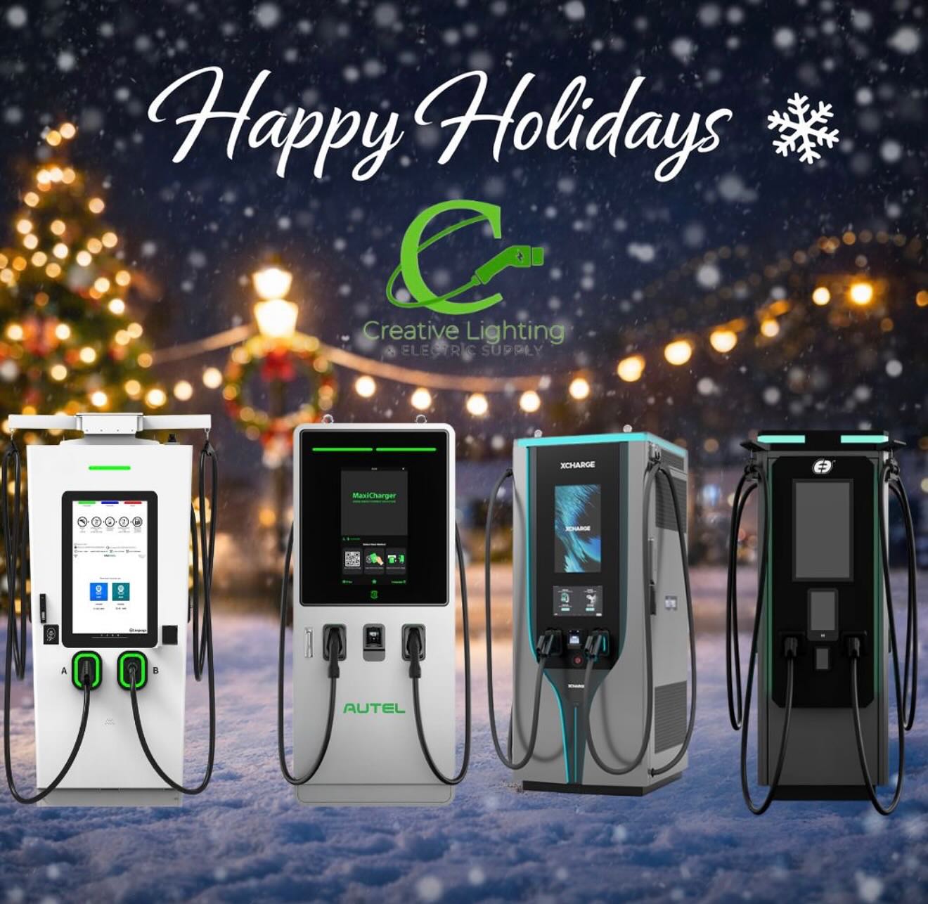🎄 Happy Holidays from Creative Lighting & Electric Supply ⚡
As the year comes to a close, we want to thank our customers, manufacturer partners, contractors, and installers for trusting Creative Lighting & Electric Supply as your partner in EV charging and electrical solutions.
This year, we’ve continued to support projects across the country by providing reliable EV charging equipment, lighting, and electrical materials to help power the future of transportation and infrastructure.
We’re grateful for the relationships we’ve built and look forward to continued growth, collaboration, and success in the year ahead.
Wishing you and your teams a safe, joyful, and prosperous holiday season.
—
Creative Lighting & Electric Supply
🔌 EV Charging Distribution | Electrical Supply | Lighting Solutions
🌐 creativelightingllc.com
📞 (954) 504-8595
📧 ryan.grandis@creativelightingllc.com
#HappyHolidays #CreativeLighting #EVCharging #EVInfrastructure #ElectricalSupply #PoweringTomorrow