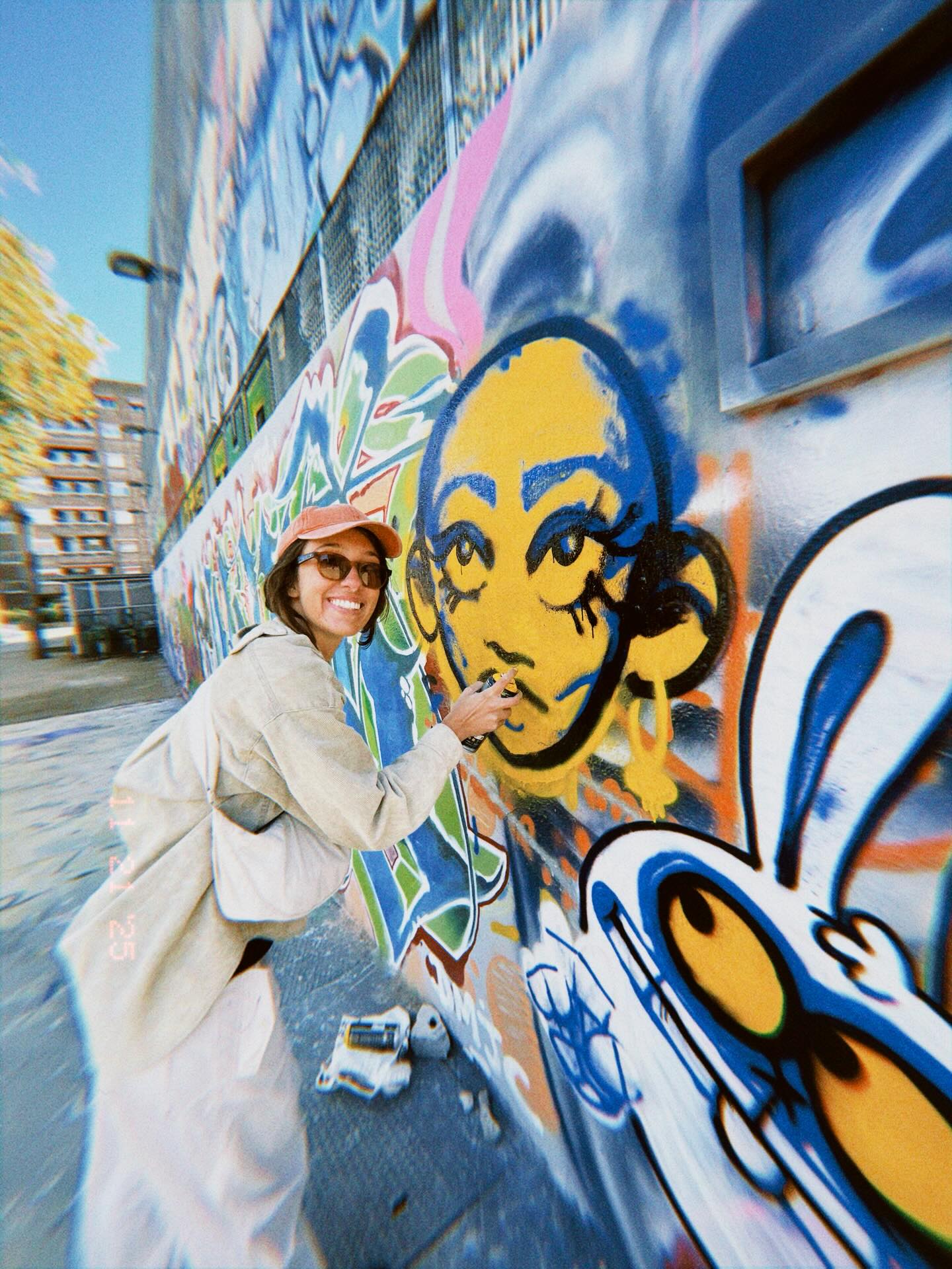 grafiteando con mi amigo y profe @dedopeche
💥