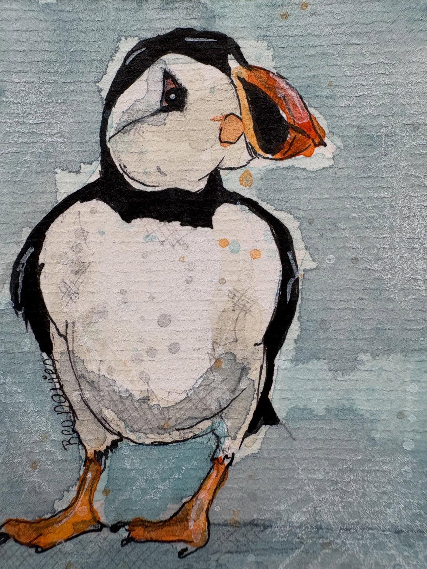 STUDIO SALE .. Original watercolour on paper board . £25 .. there’s only 1 available on my website now . Free UK p&p .
A lovely little stocking filler .. Ready for you to frame ..