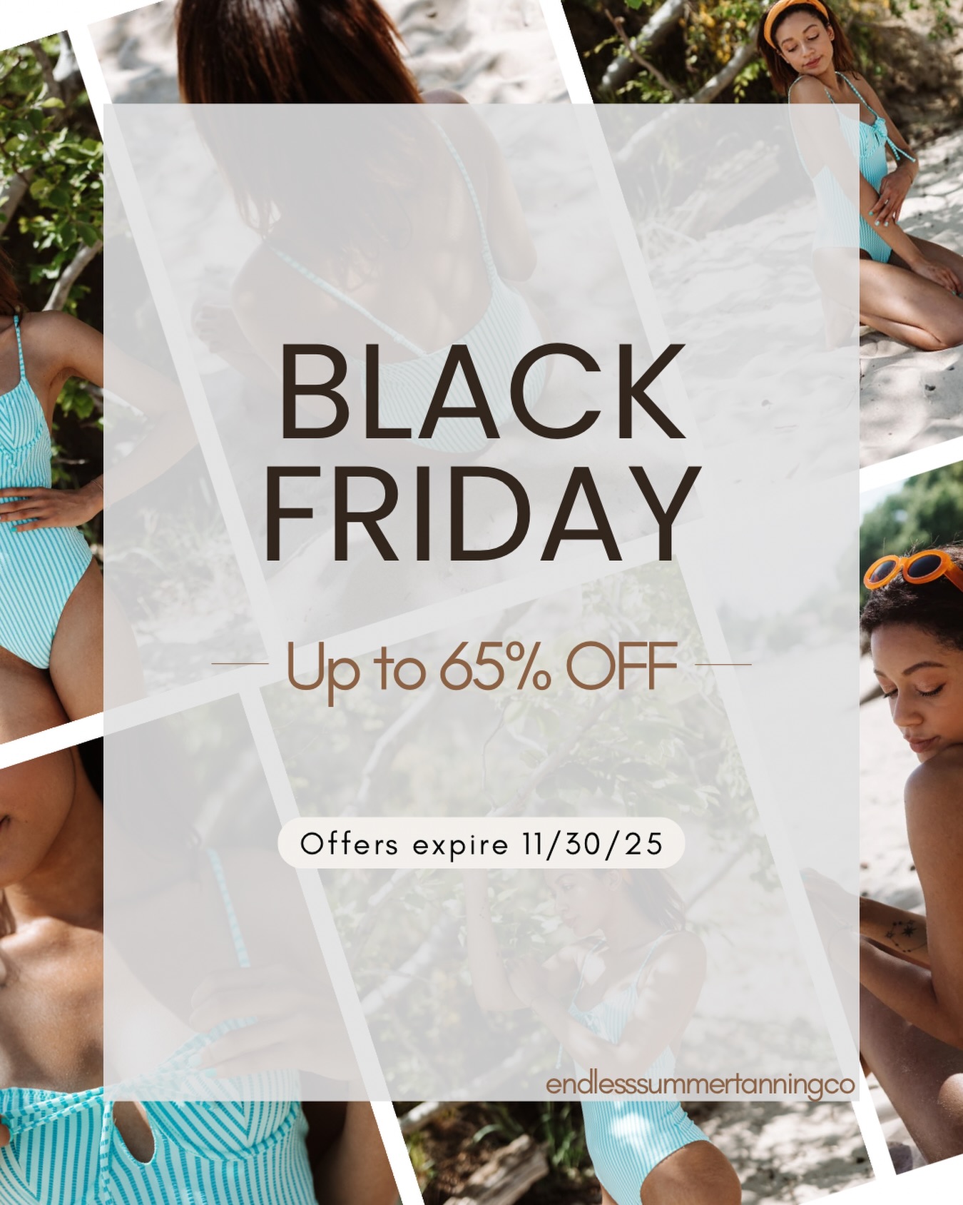 🚨LIVE - Black Friday Promos
✨Buy 20 tans get 20 FREE - BEST VALUE!
✨Buy 5 tans get 3 FREE - Mini sale
✨Buy 1 month get 1 FREE
✨40% OFF Lotion Bottles
✨$20 Lotion Packet Mystery Bag
✨30 % OFF Boutique
✨$5.99 Clearance Items