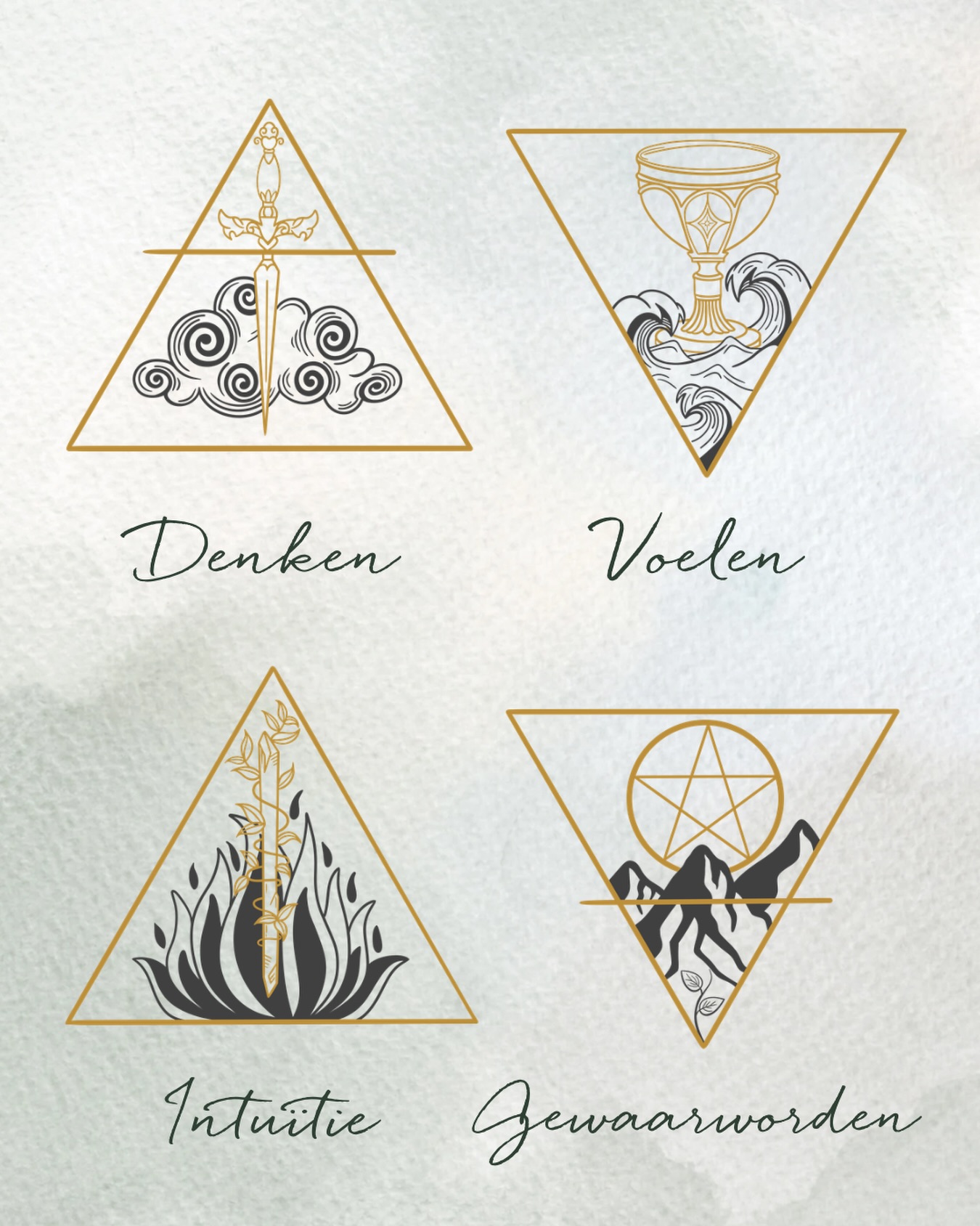 In de komende weken neem ik je elke dinsdag mee in de vier bewustzijnsfuncties van Jung: Denken, Voelen, Intuïtie en Gewaarworden. Samen vormen ze het psychologische fundament waarop het Drijfveren deck is gebaseerd.
Deze functies zijn de onderstroom van hoe jij de wereld waarneemt, hoe je keuzes maakt, reageert, verbindt en betekenis geeft. Ze kleuren jouw gedrag, je patronen, je voorkeuren én je blinde vlekken.
Ieder mens is anders in de manier waarop deze functies zich tot elkaar verhouden. Vaak heeft één functie de leiding. Terwijl een andere op de achtergrond blijft, wachtend om erkend te worden.
Wanneer je deze functies leert herkennen, krijg je een completer beeld van jezelf. Je ontdekt niet alleen waarom je doet wat je doet, maar ook welke delen van jou om meer aandacht, ruimte of juist een tegenwicht vragen. En precies daar ontstaat beweging, inzicht en bewustzijn.
Naar welke van deze vier ben jij het meest nieuwsgierig? Leuk als je dat wilt delen 😊
#drijfveren #dieptepsychologie #bewustwording