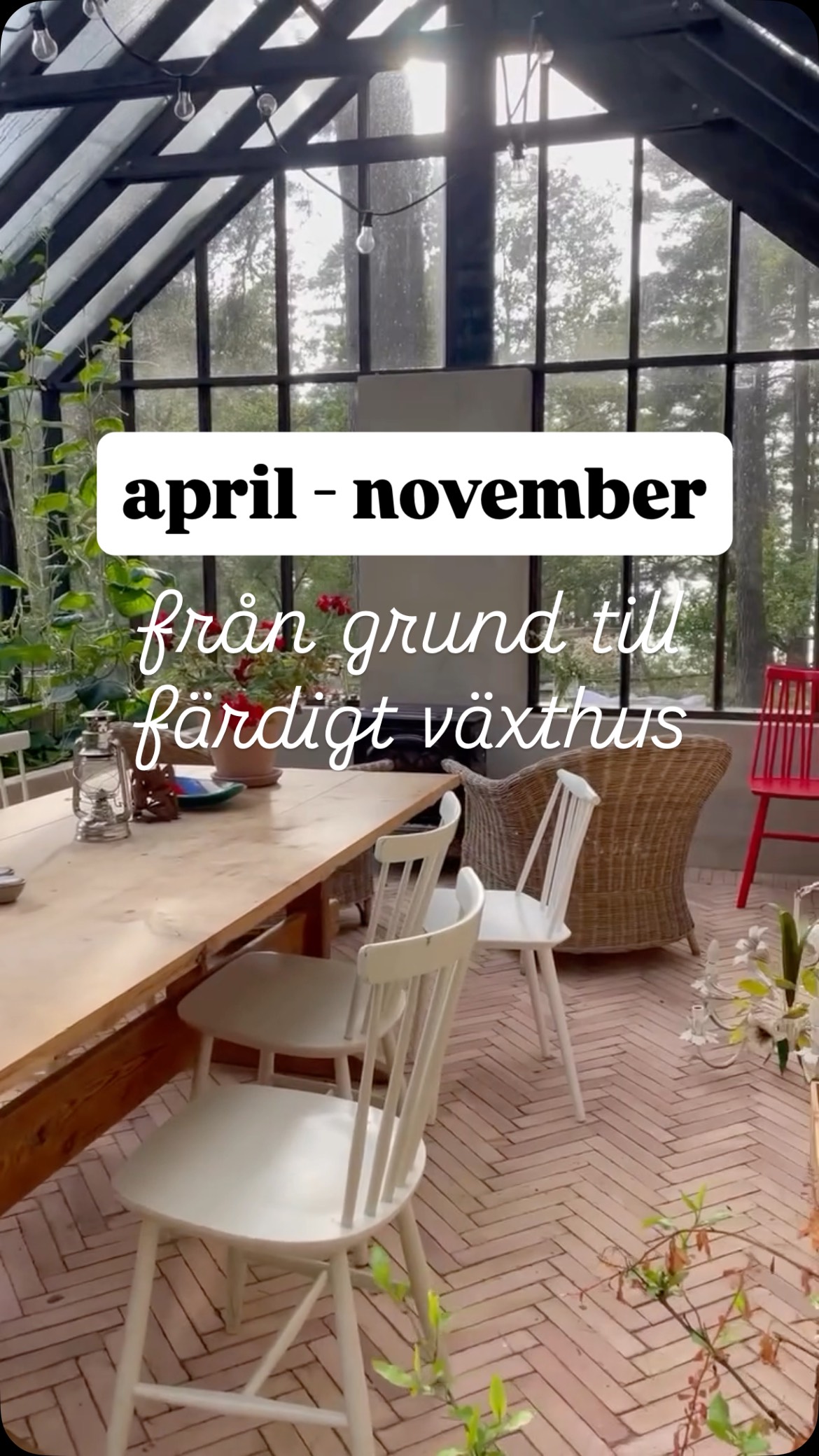 2025 - året då vårt växthus byggdes! 🥰