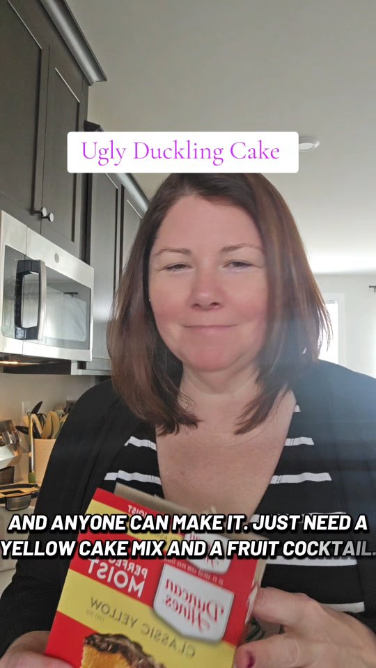 Easy and delicious ugly duckling cake turned into a Bundt.