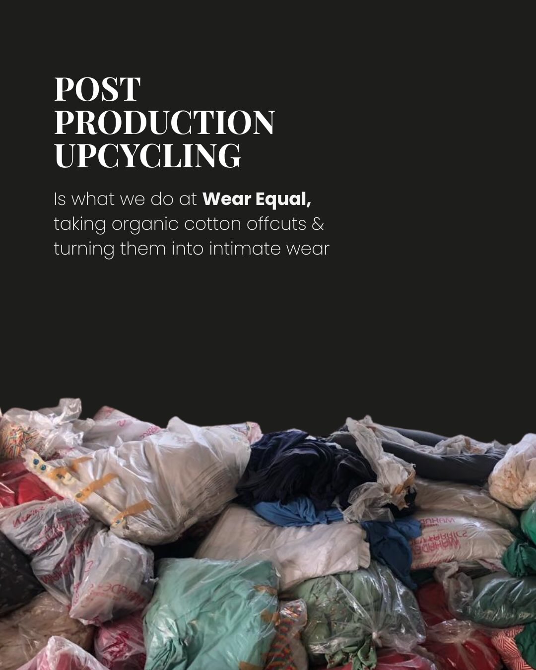 We’ve been a little quiet lately, but a lot has been happening behind the scenes at Wear Equal.
One big project we’re working on is recycling post-use textiles. And if you’ve ever wondered how recycling is different from upcycling, you’re not alone.
If you’re curious for what’s coming next at Wear Equal, swipe for a quick look, then head to our site to read the rest on our blog. Link in bio.
#recycle #textile #nature