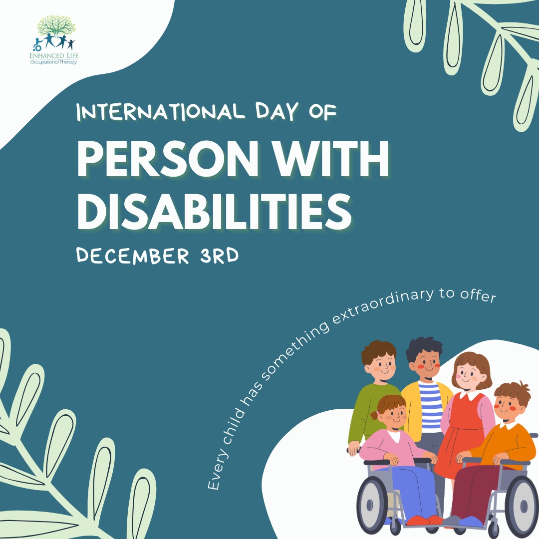 Today is International Day of People with Disability — a day to recognise the strengths, rights, and contributions of people with disability. 🌏
In paediatric OT, wee are reminded daily of the importance of inclusion, accessibility, and understanding. 💛
Here’s to building communities where every child can participate, belong, and thrive. ✨
#IDPwD #InclusionMatters #PediatricOT #OccupationalTherapy #ChildDevelopment #AllKidsBelong #AbilityNotDisability