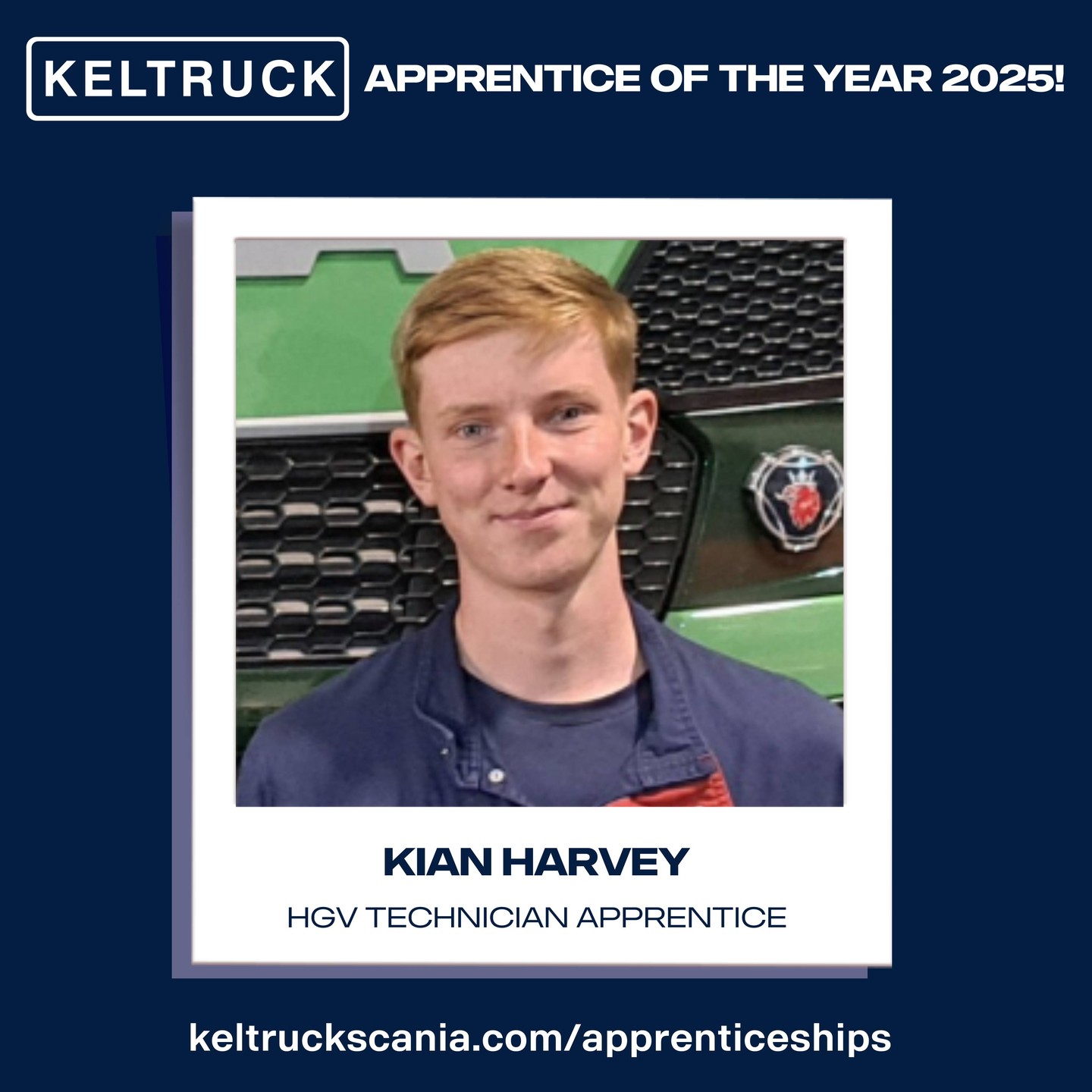Scania Apprentice of the Year 2025!🎓💙
We'd like to say a massive congratulations and best of luck to Keltruck's very own Ben Powell, Analise Holland, and Kian Harvey. Who will be competing in today's Scania Apprentice of the Year.
These nominations add to what has already been an amazing year for our apprentices, with higher than average distinction rates, and yet another successful apprentice day completed.
On behalf of all of us at Keltruck, well done Ben, Analise, and Kian. We are all so proud of your achievements!
#WorkWithTheBest