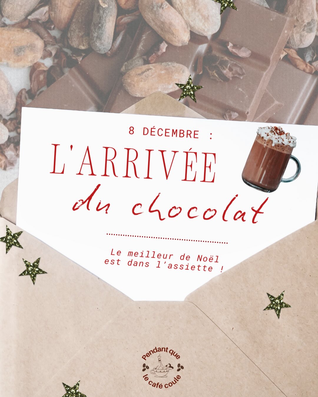 🎄𝑶𝑯 𝑶𝑯 𝑶𝑯 🎄
Bien plus qu’une simple gourmandise, le 𝐜𝐚𝐜𝐚𝐨 est une histoire de plus de 4000 ans. Elle commence dans les jungles luxuriantes d’Amérique du Sud, se poursuit sur les tables des plus grands monarques européens et finit dans nos tasses à la maison.
🍫 Sauvegardez ce post pour briller à votre prochain goûter !
📌 RDV demain pour la recette du 𝐜𝐡𝐨𝐜𝐨𝐥𝐚𝐭 𝐜𝐡𝐚𝐮𝐝, épicée et gourmande !
📍Si ce poste vous a plu... n’hésitez pas à vous abonner !
#chocolatchaud #hotchocolate #cacao #chocolatnoir #anecdotehistoire #parisgourmand #Noël #christmas #coffeeshop