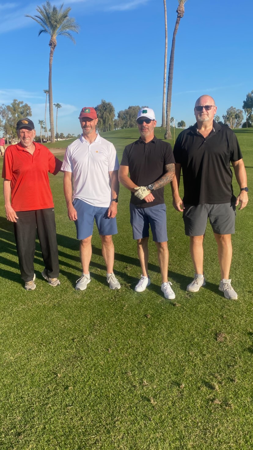 Hit the links today with some friends and made a new friend along the way. š