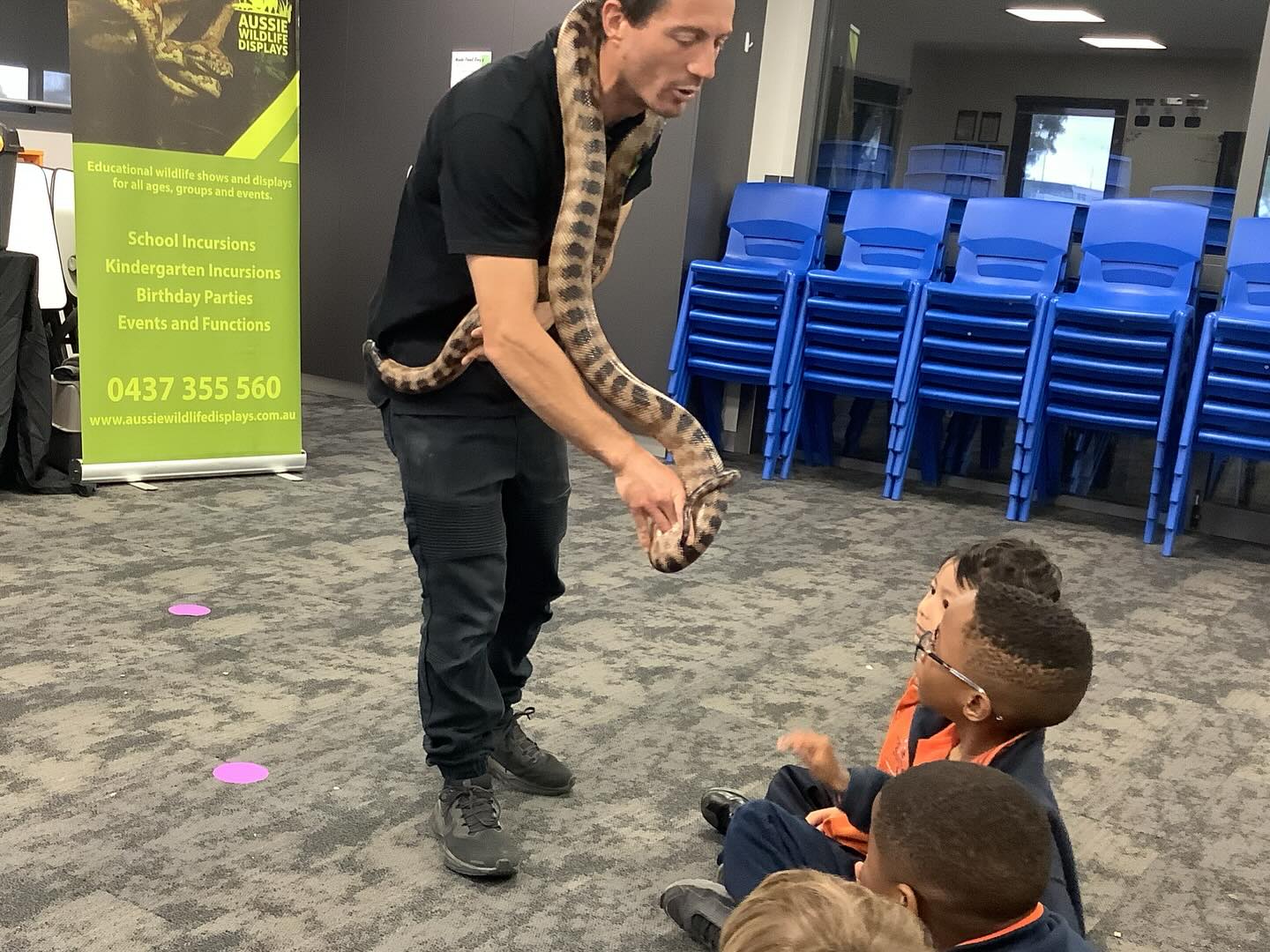 Last week our Preps enjoyed an incursion from Aussie Wildlife Displays. They enjoyed learning and meeting so many Australian animals.