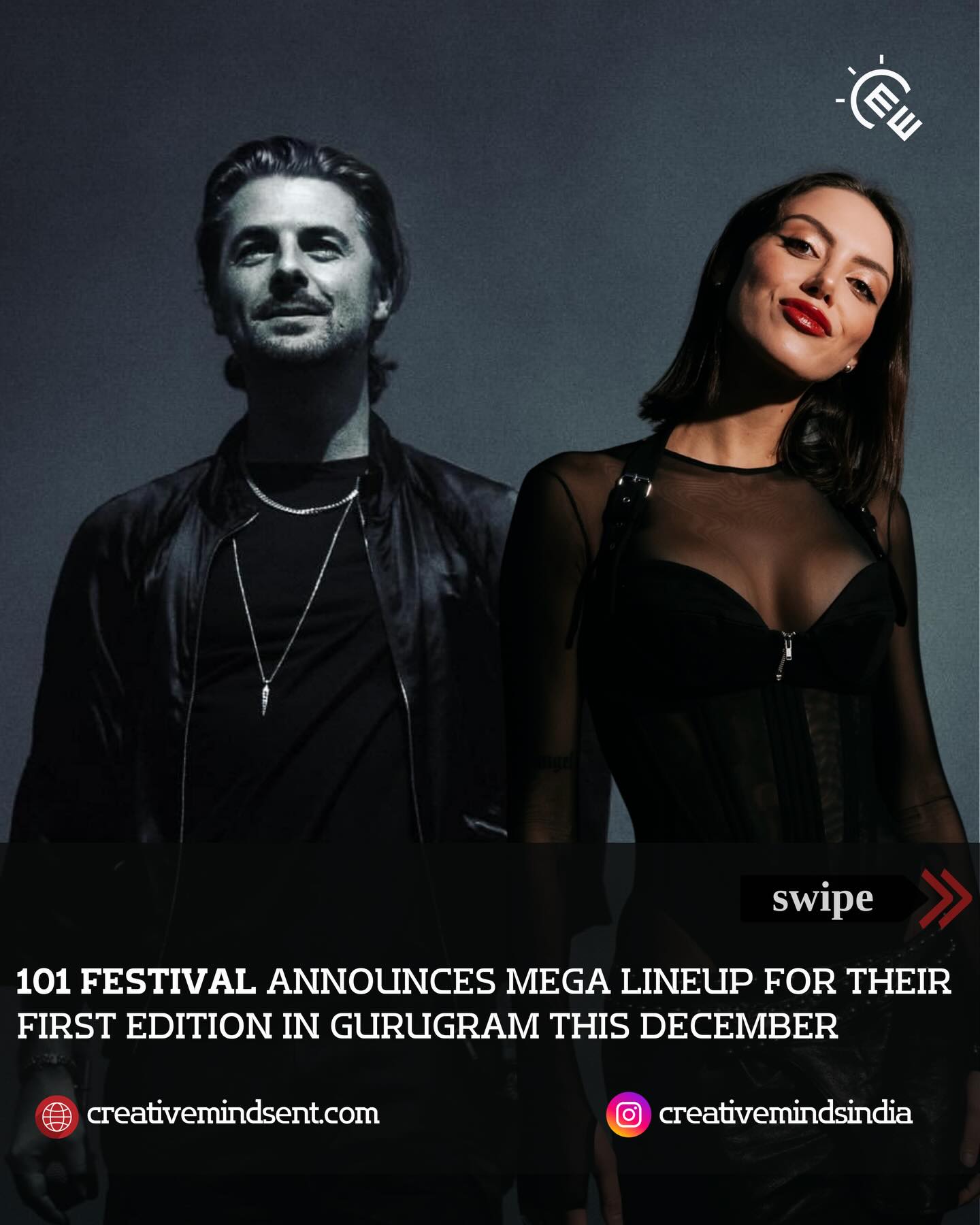 Announcement 🚨
101 Festival (@101.festival) announces a massive lineup for their debut edition in December.
The lineup features Axwell (@axwell), Sara Landry (@saralandrydj), Sam Collins (@samcollinsmusic), Arjun Vagale (@arjunvagale) and a lot of homegrown acts.
Tickets live on BookMyShow.com
Courtesy - @souldoutofficial Announcement 🚨
101 Festival (@101.festival) announces a massive lineup for their debut edition in December.
The lineup features Axwell (@axwell), Sara Landry (@saralandrydj), Sam Collins (@samcollinsmusic), Arjun Vagale (@arjunvagale) and a lot of homegrown acts.
Tickets live on BookMyShow.com
Courtesy - @souldoutofficial