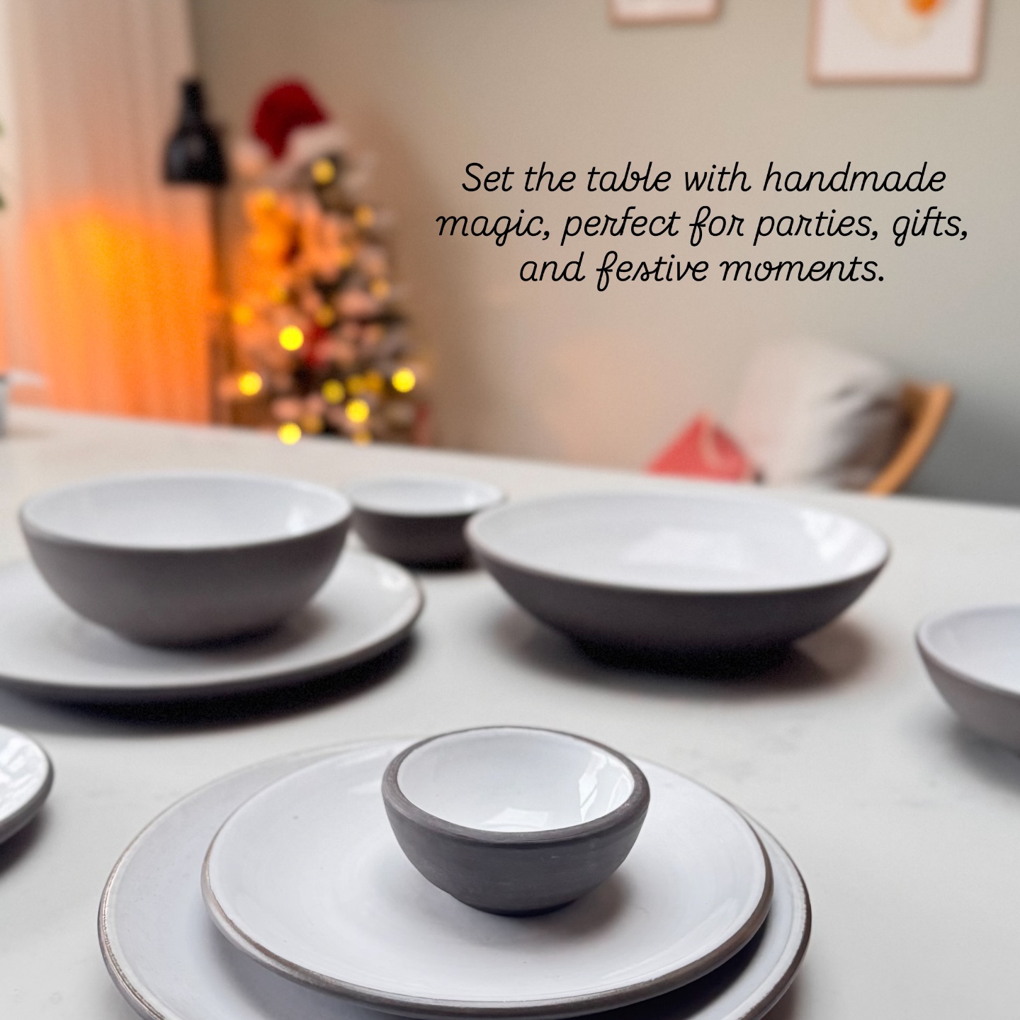 From cosy dinners to holiday celebrations, our handmade dinnerware brings warmth, style, and a touch of magic to every table. ✨
#HandmadeCeramics #CeramicArt #PotteryLove #ArtisanCeramics #HandmadeHomeware #CeramicDesign #StudioCeramics #FunctionalArt #ClayCreations #CeramicLovers #HolidayTable #FestiveTableware #HolidayEntertaining #ChristmasGiftIdeas #HandmadeGifts #HostessWithTheMostess #GiftWithLove #SeasonalDecor #EntertainingInStyle #TableSettingInspo