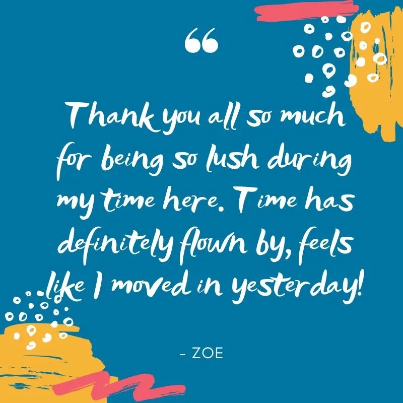 It's been a pleasure Zoe 💙
