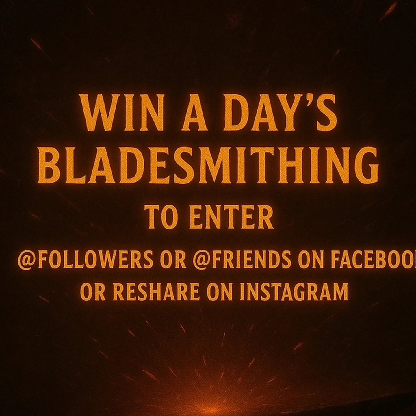 Winner announced Black Friday.... tomorrow isn't it?
book your place @ www.hotmilkforge.com
#learntoblacksmith #blacksmithingclasses #mindfullness #forgedinfire #damascus #patternwelding #blacksmith #ironwork #sanmai #hotmilkforge #irishblacksmith #eveningclasses #bladesmithing