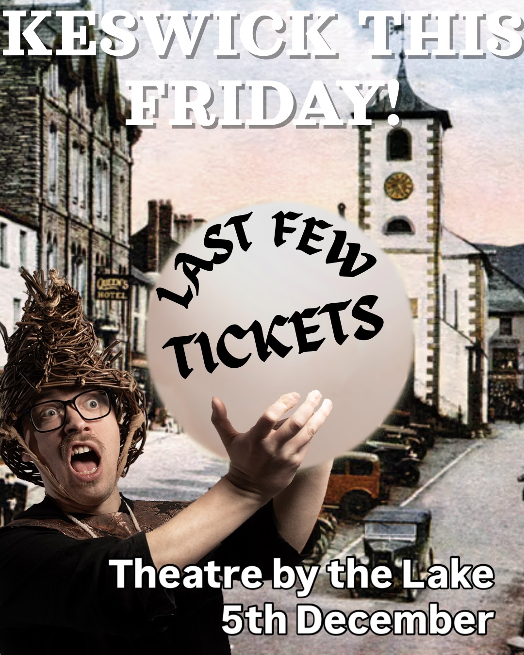 WOAH! This Friday @tbtlake is the final date of Witches for the year and the autumn/winter tour and amazingly we are nearly SOLD OUT!
There may be a few extra tickets able to be released but there is a mere handful left to send off the Lancashire Witch Trials, Vengaboys and “Nothing Else” for 2025.
Look upon the positive reception and think “oh I could go to that with probably around 4 friends max” and enjoy of a photo of me pointing to some old stuff in a stately home!
Edy Hurst’s Wonderfull Discoverie of Witches in the Countie of Himself
5th December
Theatre by the Lake
Tickets in the places that the hotlinks would be
#edyhurstswonderfulldiscoverieofwitchesinthecountieofhimself #edyhurst #comedyshow #witchesofinstagram🔮☪️🌑🧙 #vengaboys #vengachristmas