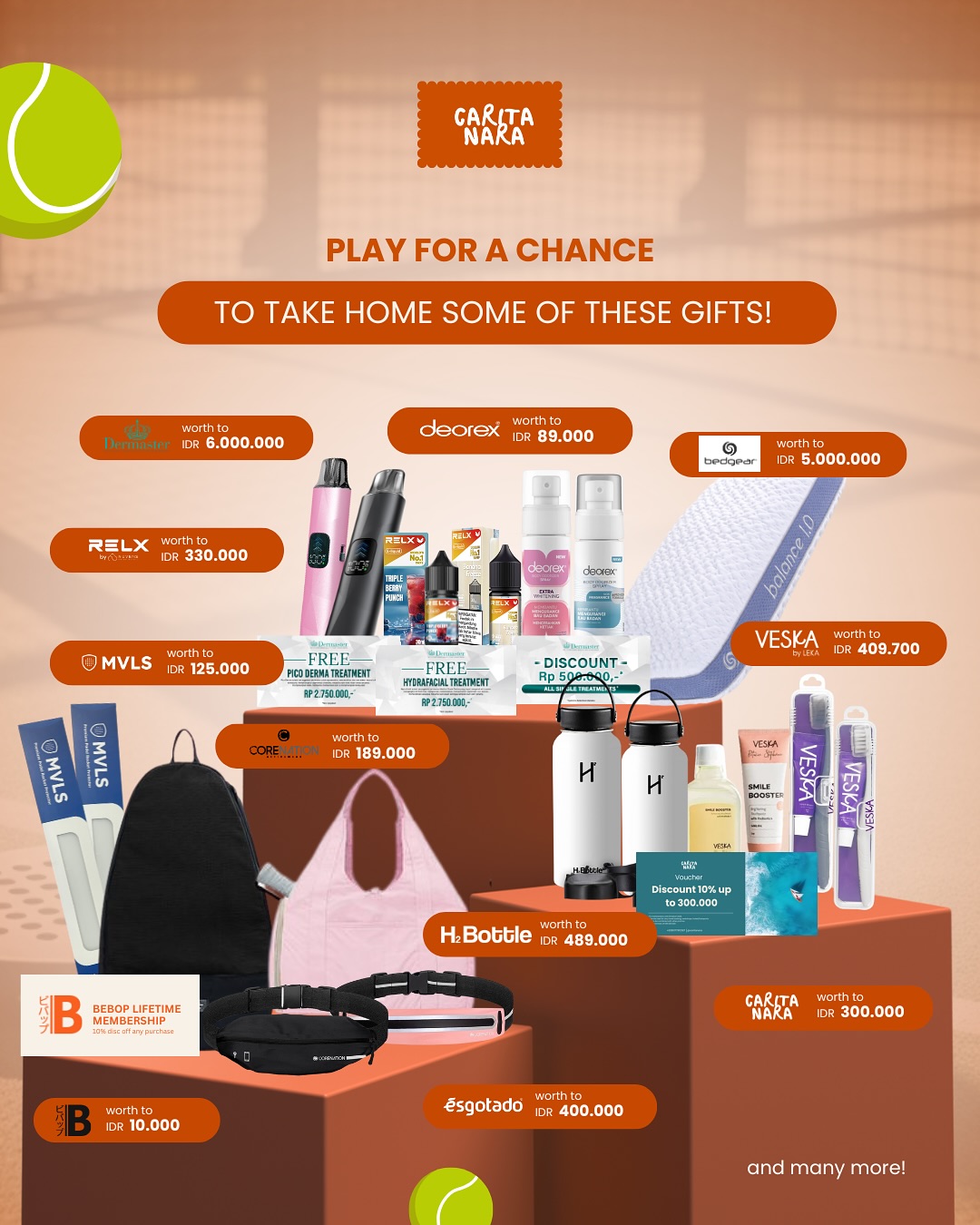 What if your Saturday night padel game comes with prizes worth MILLIONS?
Your first-ever TropiCourt Social Padel Play is bringing a seriously fun lineup of doorprizes — skincare sets, sports gear, bottles, vouchers, memberships and many more!
And the rest of the night? Super chill.
Friendly play, mini challenges, easy laughs, and a crowd that’s genuinely there to have fun.
Come with your buddies or show up solo — you won’t stay solo for long. 😉
If you’re into good vibes, light play, and the thrill of maybe going home with something awesome… this is the plan.
📅 Saturday, 6 Dec 2025
📍 Padelton, West Jakarta
⏰ 6–8 PM | 8–10 PM | 10 PM–12 AM
Let’s play, laugh, and celebrate together!
Bring your friends or family and join the fun.
Register: bit.ly/Tropicourt
See you on court! 🎾
#PadelJakarta #PadelIndonesia #DoorprizeJakarta #SocialPadel #JakartaEvents #CaritaNara #TropiCourt #Padelton #JakartaWeekend #JakartaLifestyle #PadelNight #SportsEventJakarta #GiveawayJakarta #FunInJakarta #PadelCommunity