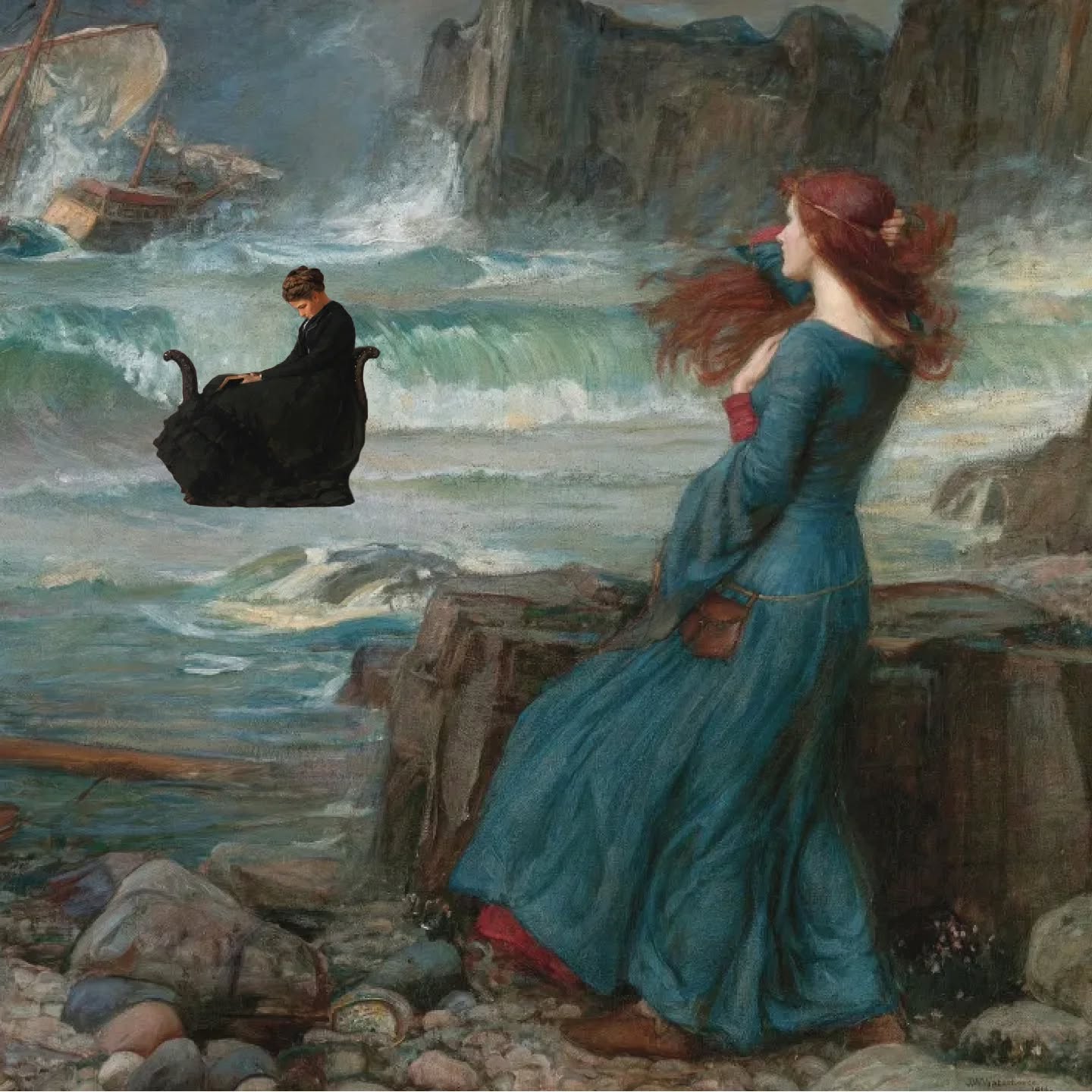 'Oh Mother!', cried Miranda.
@johnsteedartist #instagramimagetennis @new.balls.please #collage #johnwillamwaterhouse #winslowhomer