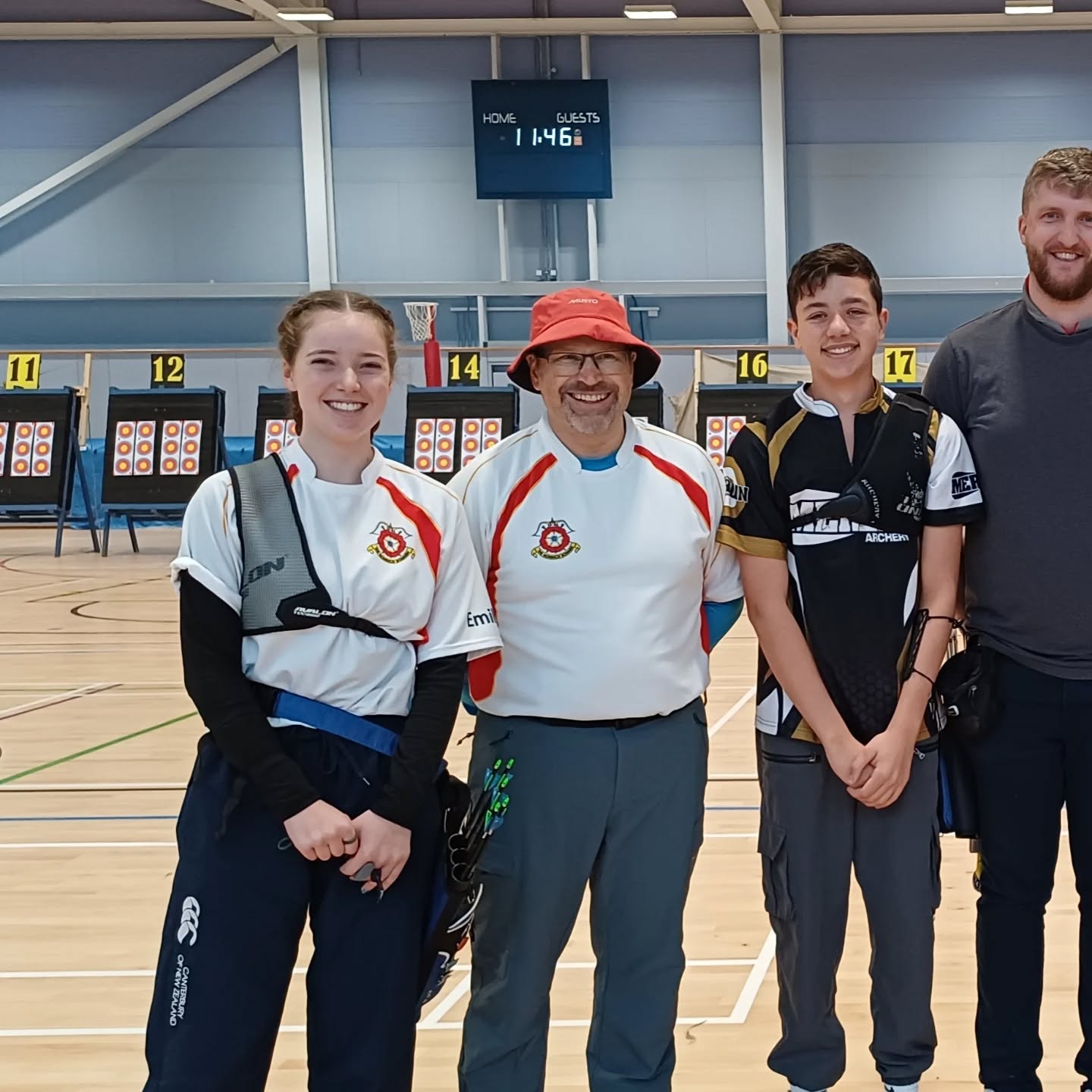 Today, 6 of our archers shot at the SCAS (southern counties ) Indoor Championships.
It was great to see a range of bowstyles representing Nonsuch today, with 1 Longbow, 1 Compound, 2 Barebows and 2 Recurves.
We're very pleased to say that we have 3 southern county indoor champions :
Kathy, Matt and Emily
As well as a silver medal for Paul
Well done to all of those who shot today!!!!