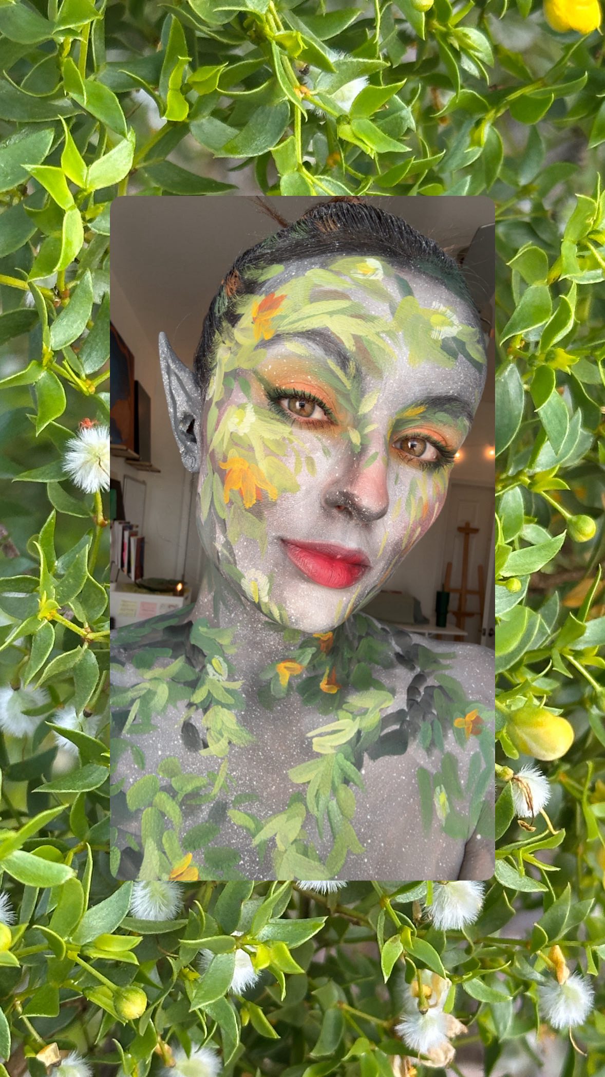 2 hour fairy makeup 🌿🧚🎨
#bodypaint #creativemakeup #arizonaartist #bodypainting #natureart