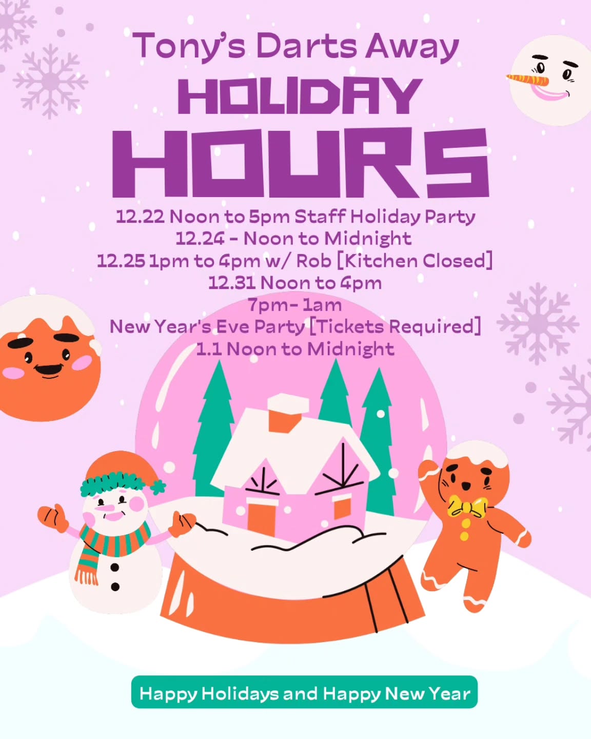 Check out Our Holiday Hours!