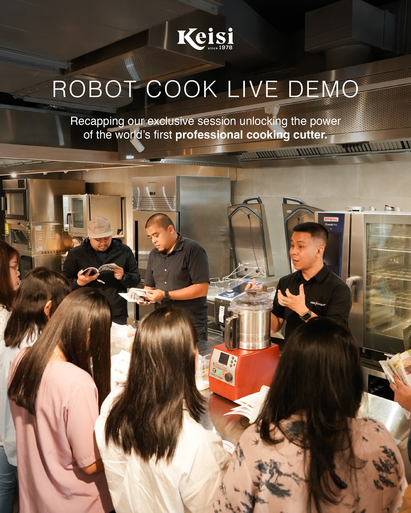 Experience the highlights of our Robot Cook Live Demo, where chefs explored the full capabilities of the world’s first professional cooking cutter.
From ultra-fine textures to precise heating up to 140°C, Robot Cook delivers consistency, speed, and innovation in every process.
Throughout the session, chefs witnessed how blending and cooking simultaneously can enhance workflow efficiency while maintaining flavor integrity and color stability.
This demonstration reflects our commitment to bringing reliable, high-performance solutions to every professional kitchen.
For inquiries or upcoming demo schedules, feel free to contact our team.
#Keisi #RobotCook #ProfessionalKitchenEquipment #CulinarySolutions #FoodBusinessTools #ChefTechnology