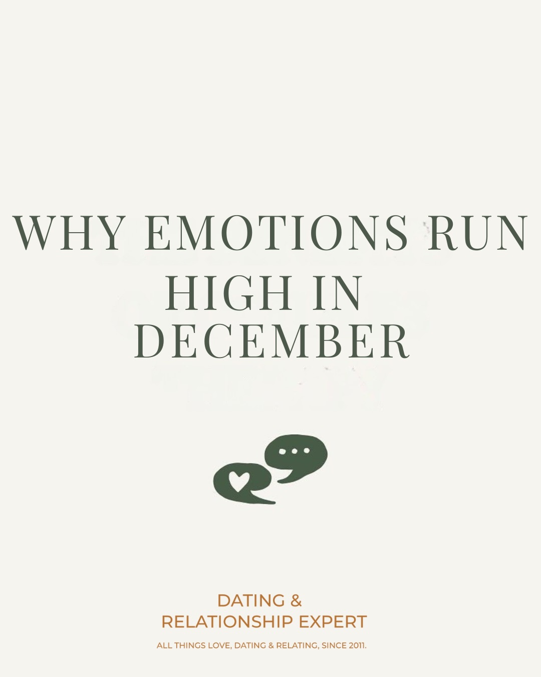 December can feel magical ✨ but also emotionally intense 🎄💭
Here’s why your feelings might be running high this month:
1️⃣ Year-end reflection
This is a natural time to look back on the year. Regrets, missed opportunities, or relationship patterns can come up and trigger strong emotions
2️⃣ Increased social pressure
Family events, holiday gatherings, and comparing your love life to others can make you feel anxious, frustrated, or lonely
3️⃣ Seasonal changes
Shorter days, colder weather, and less sunlight can affect your mood and energy, making emotions feel amplified
💡 Coaching tip: Recognise your triggers, give yourself grace, and focus on intentional connection this season. Emotional awareness and clarity matter more than holiday pressure
Much Love,
Love With Sarah-Louise x
#DatingCoach #LoveWithSarahLouise #EmotionalAwareness #HolidayDating #AlignedLove #ConfidenceInLove #RelationshipAdvice
