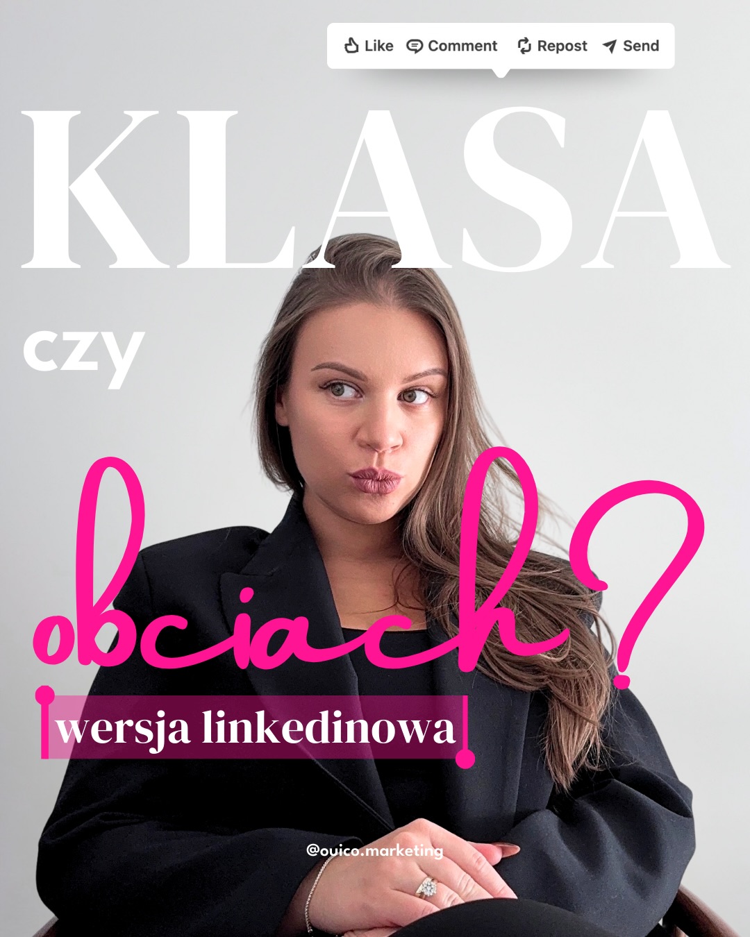 Masz swoje #klasa czy #obciach momenty na LinkedIn?
Bo dziś zebrałam kilka klas i kilka obciachów, które widzę najczęściej na swojej tablicy (chociaż tych drugich mogłabym wymienić spooooro więcej 👀).
🫵🏼 To teraz Twoja kolej - podrzuć pomysły na #klasaczyobciach w komentarzu!
PS a zdjęcie z dziubkiem to co? 😗 Kiedyś klasa teraz obciach? 🤪
#livelaughlinkedin #socialmediapolska #girlsinmarketing #womeninmarketing #girlboss #linkedinpolska #personalbranding #genzstrategy #genzlinkedin #genzmarketing #mediaspołecznościowe