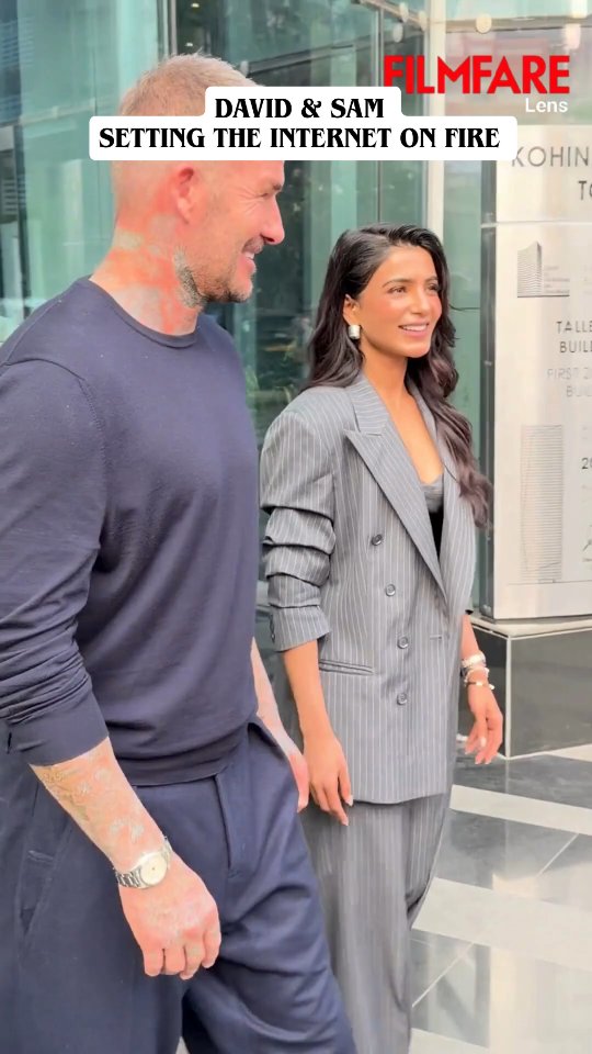 David Beckham and Samantha Ruth Prabhu spotted sharing a warm moment in Mumbai, blending global sports legend charisma with Tollywood glamour. A beautiful meet celebrating style, simplicity, and star power. Fans can David Beckham and Samantha Ruth Prabhu spotted sharing a warm moment in Mumbai, blending global sports legend charisma with Tollywood glamour. A beautiful meet celebrating style, simplicity, and star power. Fans can