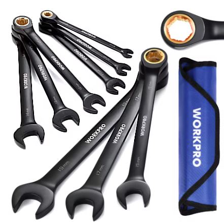 🔧 Meet the @WORKPRO_TOOLS 9pcs Anti-Slip Ratcheting Combination Wrench Set! A reliable tool for every mechanic and DIY enthusiast. Don't miss out on this essential addition to your toolbox. #WORKPRO #Tools #DIY