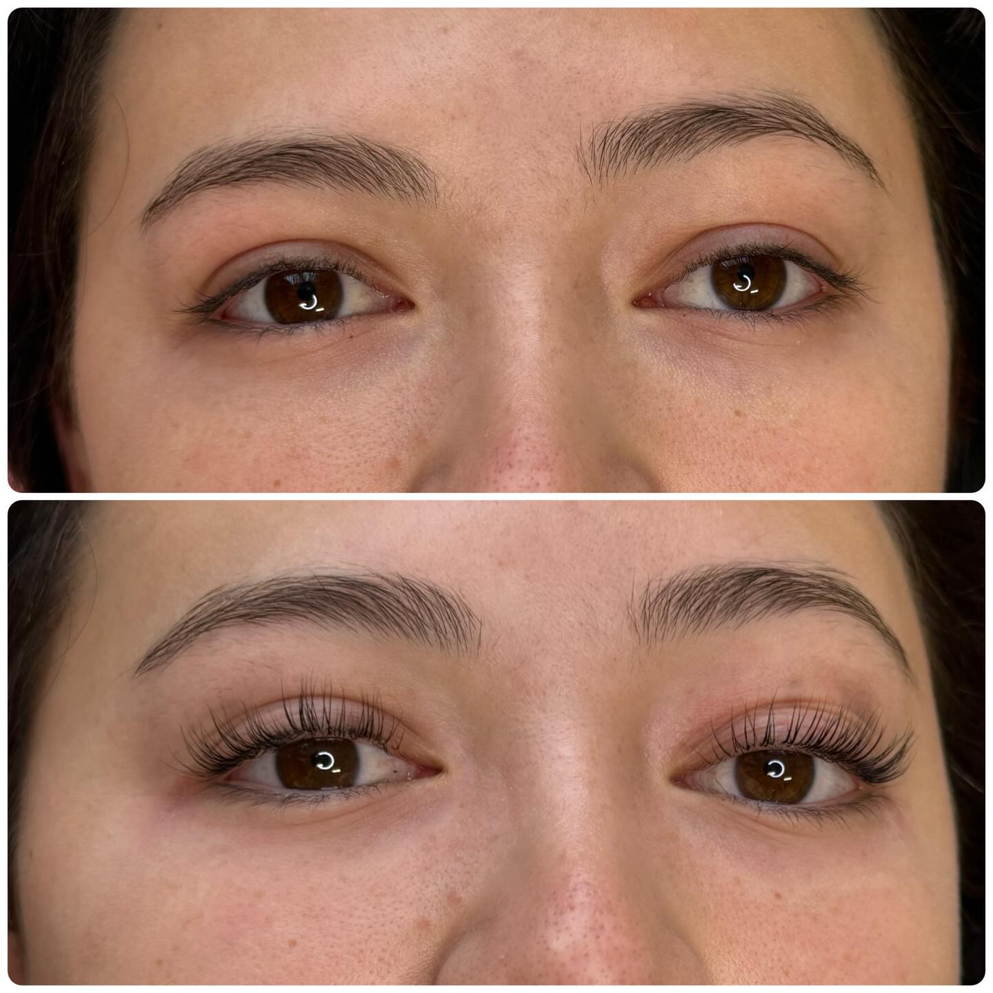 Can we believe these are her NATURAL eyelashes!? What a difference getting a Keratin Lash Lift and Tint does for the eyes 👀
.
.
I have a few spots left before the holidays to get these beautiful lashes, message me to book!