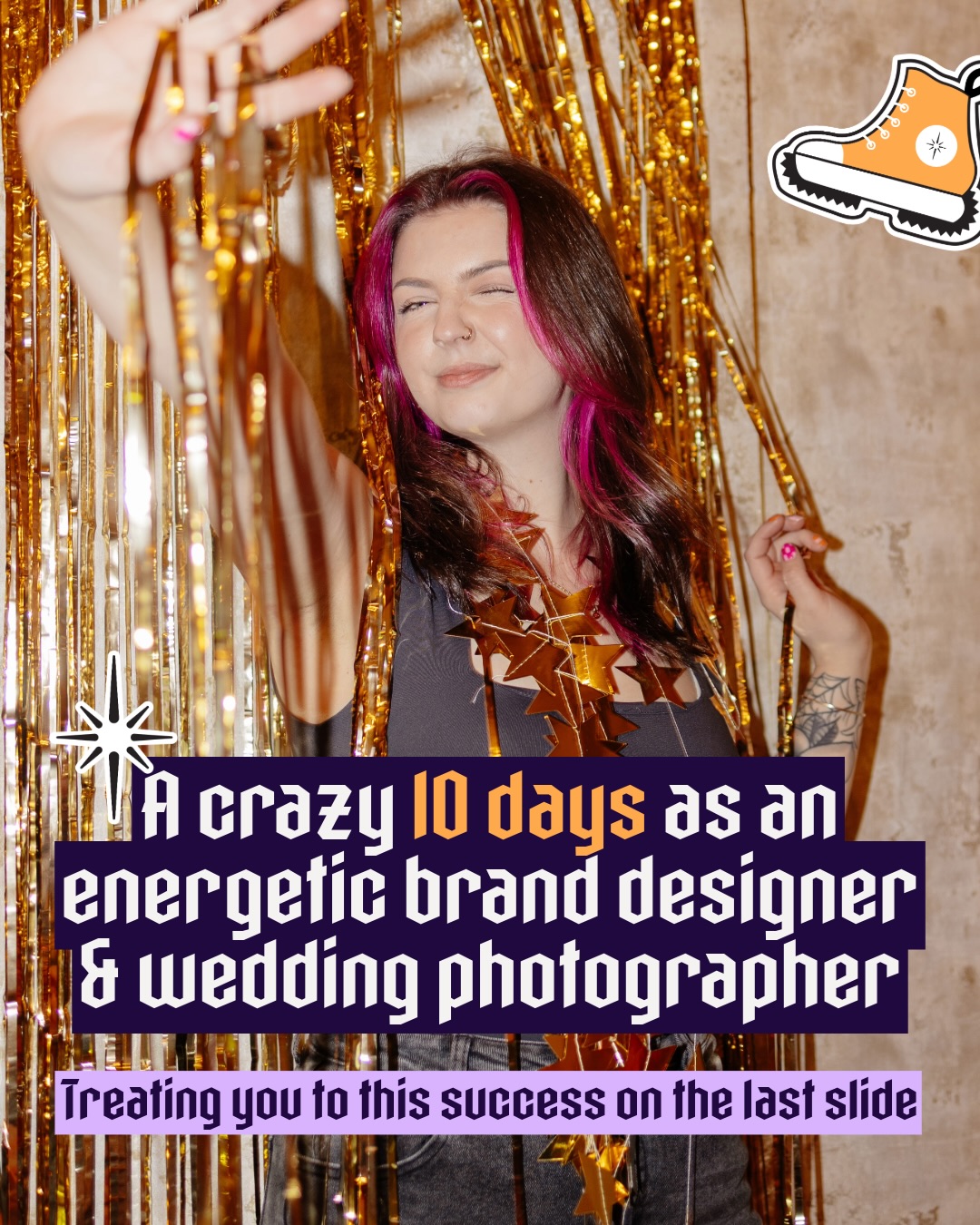 Being so set in who you are in business is what makes my business and my clients businesses so successful
We used to feel uninspired and panicked by the inconsistency of bookings, never knowing when the next payment would come in and stressing about doing all the things ‘right’ to bring in high ticket bookings
It wasn’t until we knuckled down on our identity and weaved that into our brand that we routinely book high ticket couples for triple the prices we used to
Daily enquiries
£7k jobs
£9k sales days
Enquiries whilst we stuff our faces with pizza
These are what come from knowing and understand yourself, your point of different and displaying the brand that attracts your dream couples to buy with you in minutes
✨Something Bold ✨
Earning more without burning out
Attract dream, easy, high paying couples
More consistent in frequency and quality leads
Bringing back the joy and passion in your business
This is branding like you’ve not known before, built on identity, not just aesthetics to create businesses that can scale and become industry leaders, inject into new niches and win consistently in a sustainable as fck method
Be something bold. Stand out from the crowd and watch your success snowball
This is your season
£2250 or 3x £750
#businesscoach #weddingbrand #weddingsuppliercoach