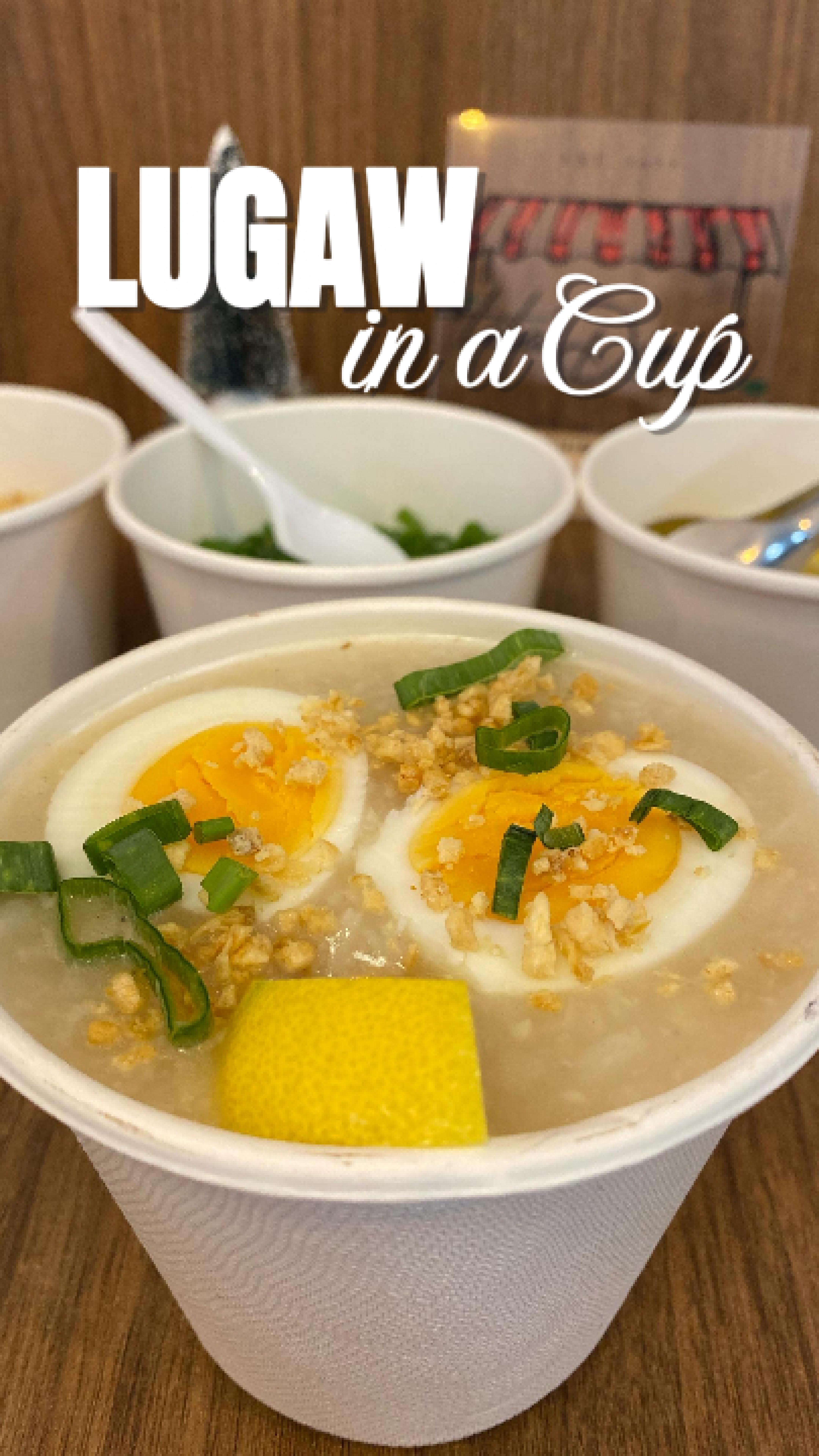 Cold day? Busy day? Lugaw in a Cup to-go is here to save the day! ❤️