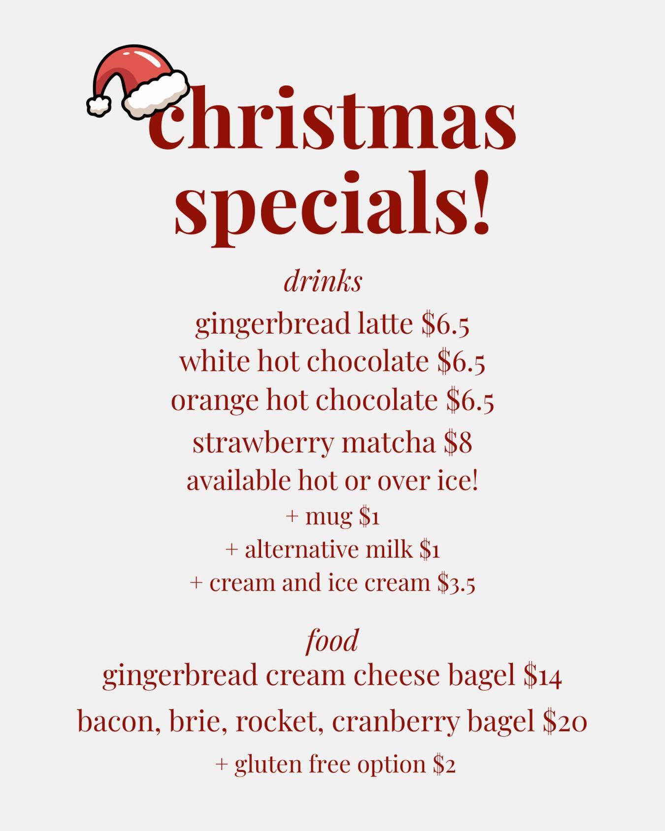 our favourite time of year is almost here ๐คฉ
enjoy the gift of our christmas specials this festive season! ๐๐
๐ผ