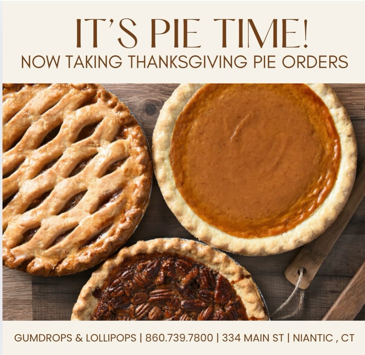 Don’t forget the dessert…………