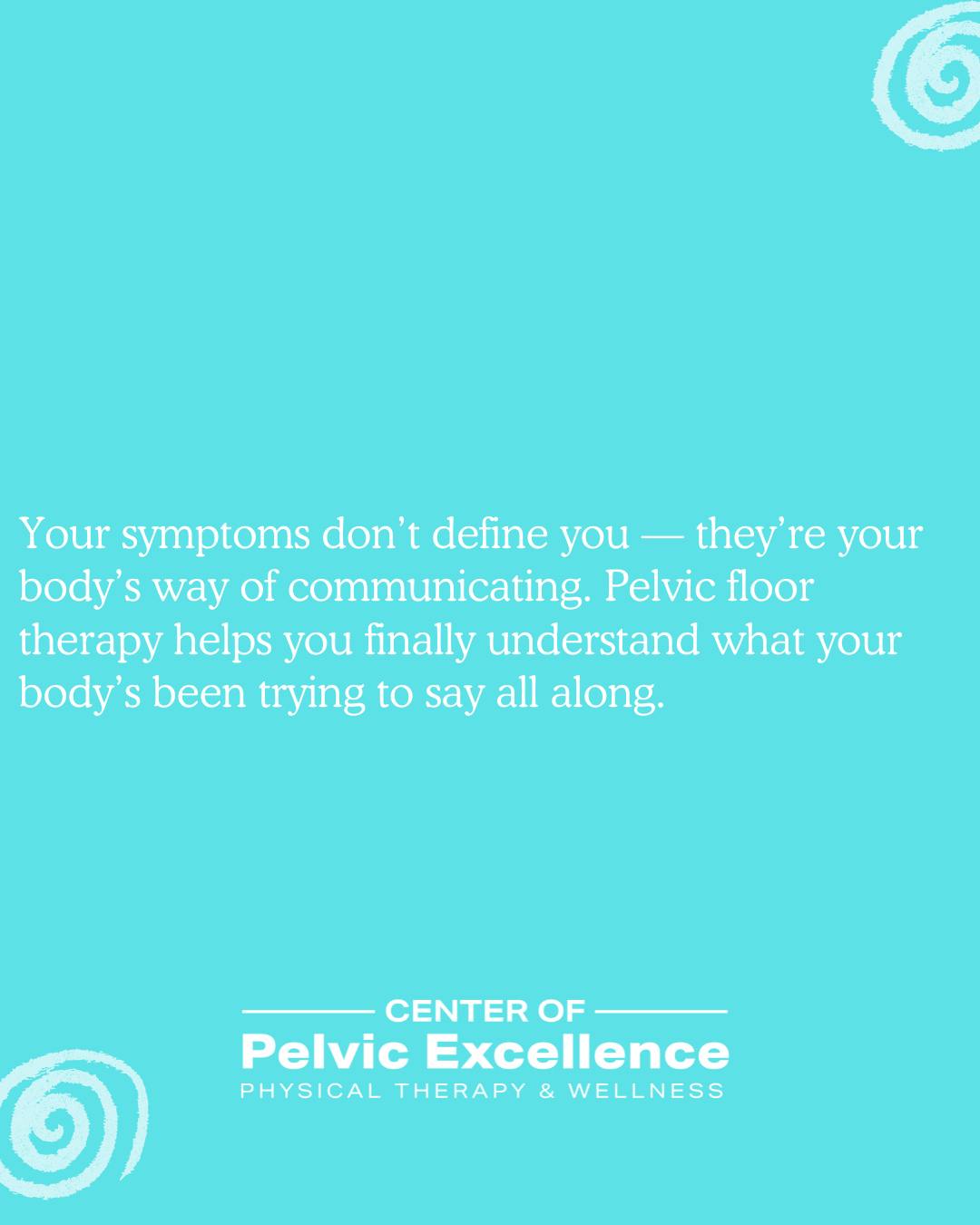 Pain, pressure, leaking, or urgency — they’re not random. They’re signals ✨
Your body speaks through symptoms, and the pelvic floor is often the messenger that gets ignored.
At COPE PT, we believe healing begins with understanding.
We look deeper than surface-level symptoms to uncover the why — hormonal shifts, muscle imbalance, emotional stress, or even past trauma — and then we rebuild from there 👏🏾
This isn’t just therapy. It’s learning the language of your body again.
Because when you listen, you heal 💪🏾
--------------
📍 Dallas: 12700 Hillcrest Rd., Ste 149, Dallas, TX 75230 | 📞 (817) 381-5110
📍 McKinney: 3721 S. Stonebridge Dr., Unit 1102, McKinney, TX 75070 | 📞 (817) 381-5177
🌐 Book your session: copept.com