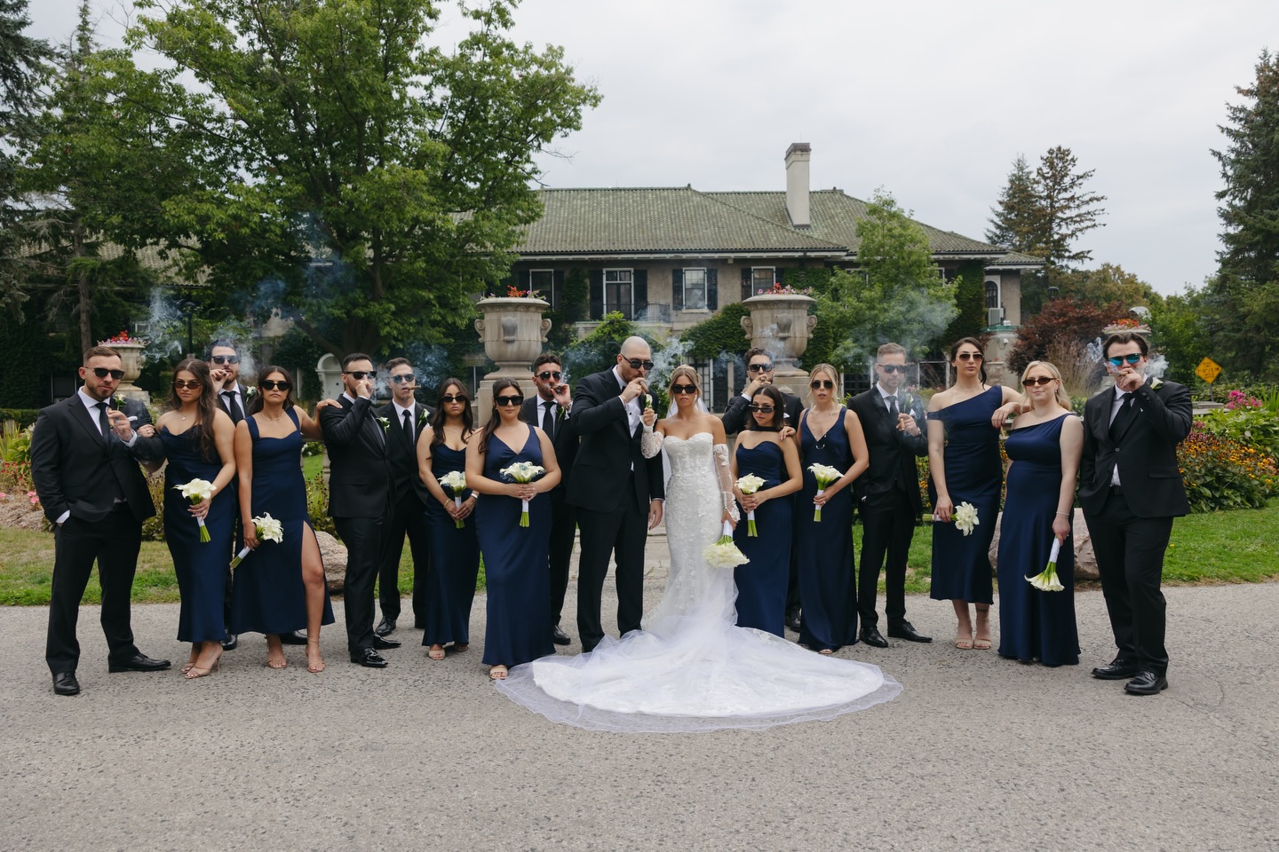 Iconic, but make it cinematic.
This bridal party brought the drama, the energy, and the vibe every detail from the navy gowns to the cigars was unapologetically stylish.
Vendors
@caciecarrollphotography
@ill_productions_
@sheila.xbeauty
@celinabmua
@digitalxent
@royalvenetian
@thegruuventertainment
#LuxuryWeddingToronto #BridalPartyGoals #ModernWeddingInspo
#GTAWeddingPlanner #WeddingPartyStyle