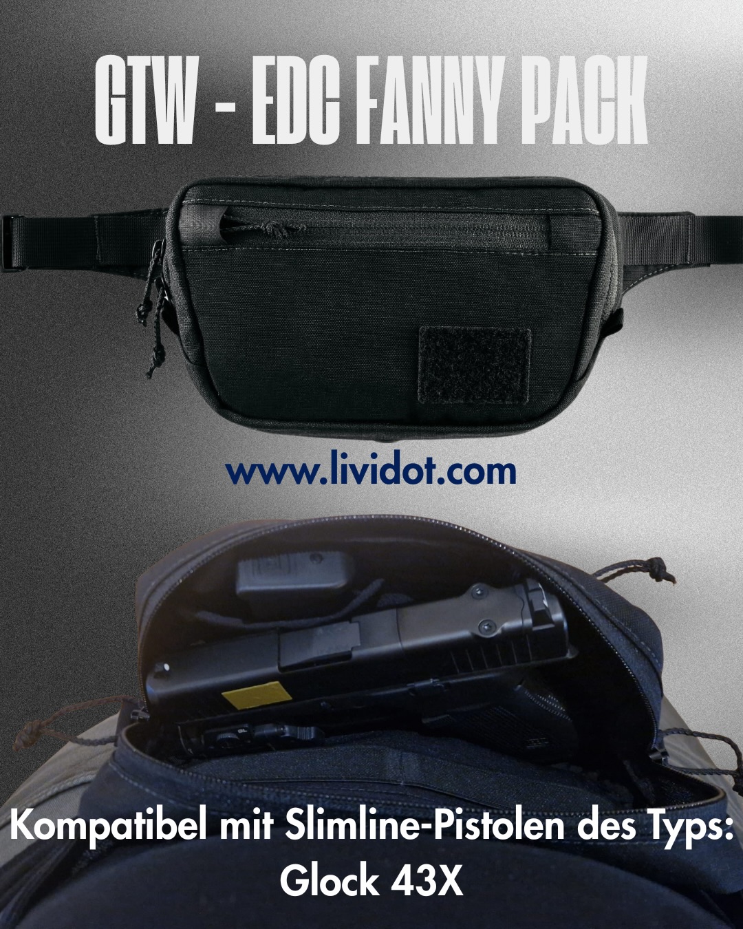 GTW EDC Fanny Pack – kompakt, unauffällig und ready für deinen Alltag.
Schlankes Design, smarter Zugriff, perfekt für EDC mit deinem besten Stück!
Ausreichend Platz für das Wesentliche, stabiler Sitz und volle Modularität – kompatibel u. a. mit Slimline-Pistolen wie der Glock 43X.
Leicht. Praktisch. Alltagstauglich.
Jetzt bei LIVIDOT Gear. 🔥🖤
www.lividot.com
#gear #edc #LIVIDOT
