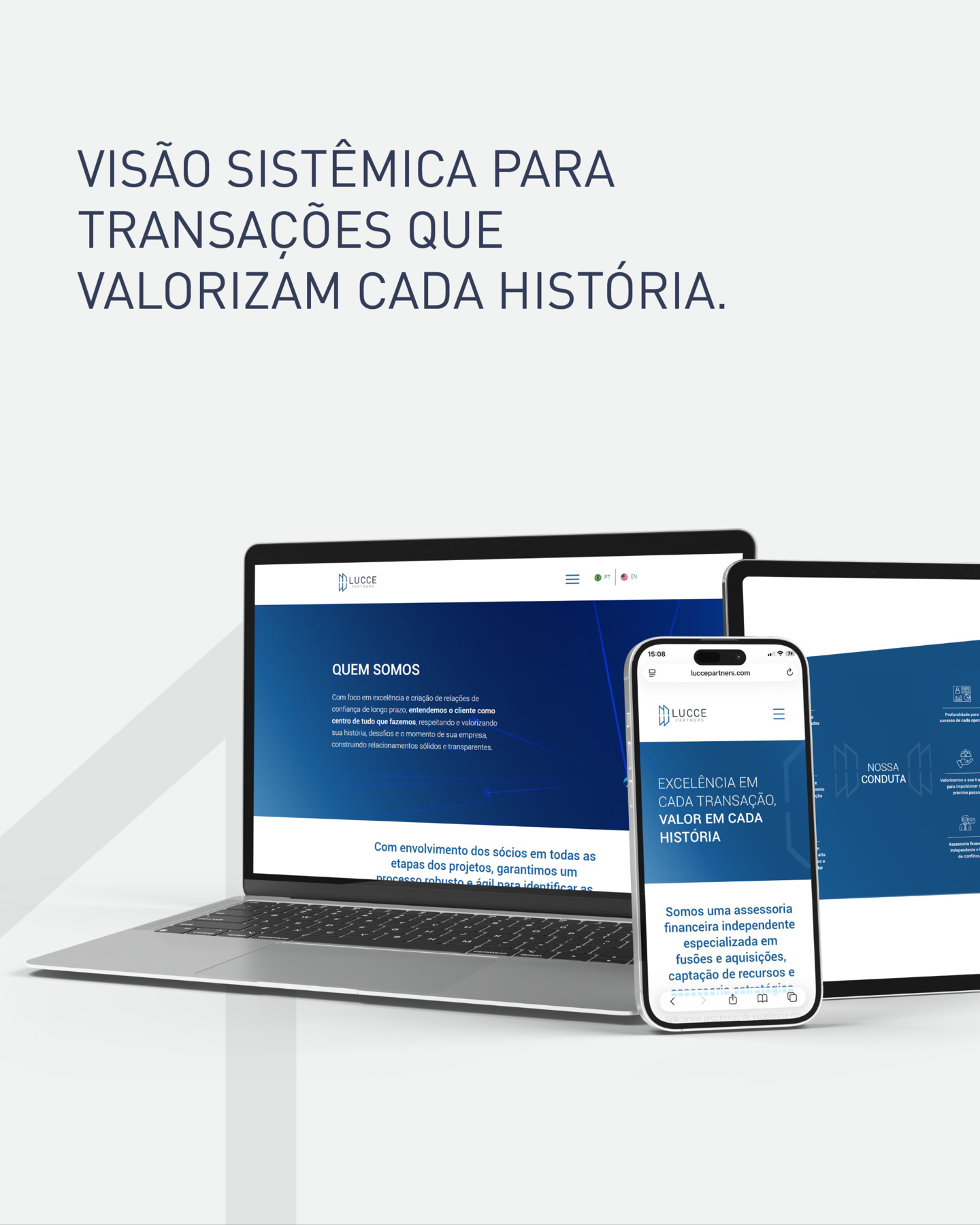 Um posicionamento sólido nasce de uma estratégia bem estruturada, coerente e alinhada à essência da marca.
Na Lucce Partners, desenvolvemos essa base para refletir a visão e os valores de cada cliente, transmitindo confiança e credibilidade em todos os pontos de contato.
Também definimos um tom de voz claro e consultivo, capaz de criar um discurso único de marca, que conversa com o público certo e reforça a imagem que a empresa deseja projetar.
Quer construir um discurso estratégico e consistente? Fale com a Eólica.
#EolicaBranding #Branding #EstratégiaDeMarca #TomDeVoz #DiscursoDeMarca #Posicionamento #IdentidadeDeMarca #DesignEstratégico #ComunicaçãoEstratégica