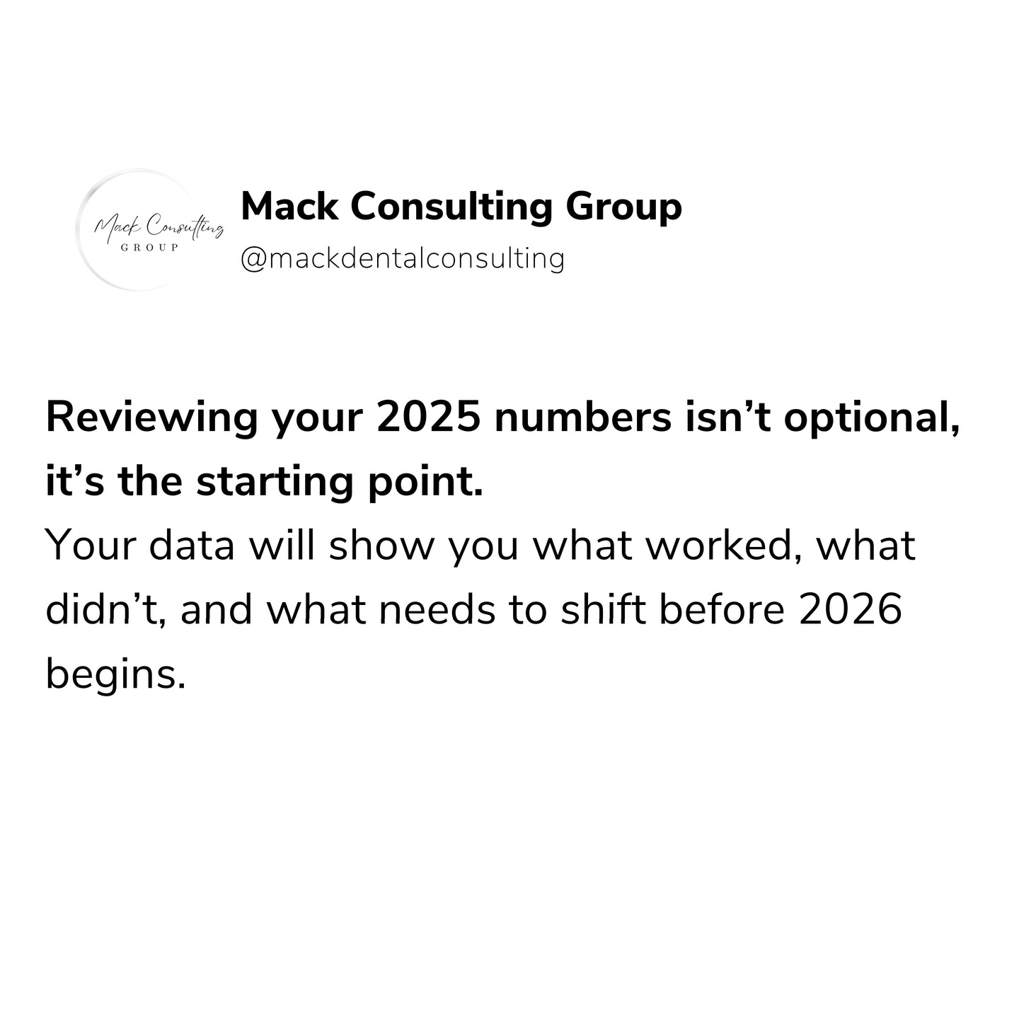 If you haven’t looked at your 2025 data yet, this is your reminder to slow down and review it.
Your numbers will tell you the truth on what grew, what stalled, and what needs to change for next year.
Clarity now makes planning for 2026 so much easier.
If you need support understanding your numbers or knowing what to look for, send us a message! We can walk you through it.