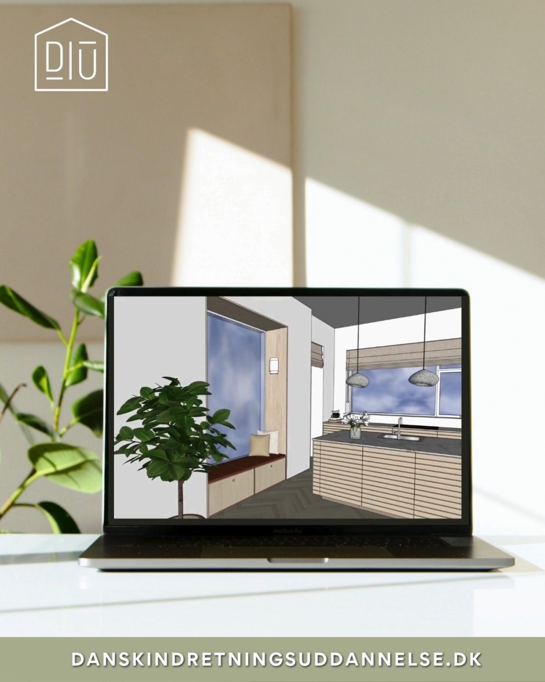 ✨ Fly-through i SketchUp ✨
Amy har her lavet en virkelig flot fly-through video i SketchUp – og den viser præcis, hvorfor dette værktøj er så værdifuldt i indretning.
Mange kunder har svært ved at forestille sig et rum ud fra en plantegning alene. Med en fly-through kan de “gå rundt” i rummet, opleve stemningen og se proportioner, lys og møblering, som om de selv stod der.
Det skaber:
✔️ Klar forståelse af indretningen
✔️ Større tryghed i beslutninger
✔️ Mindre tvivl og flere aha-oplevelser
✔️ En præsentation, der gør indtryk
Og det bedste?
Det lærer du alt sammen hos DIU.
Her arbejder vi både med SketchUp, visualisering, plantegninger og professionel præsentation, så du kan løfte dine projekter og give dine kunder en stærk helhedsoplevelse.
Amy – virkelig flot arbejde! 👏✨