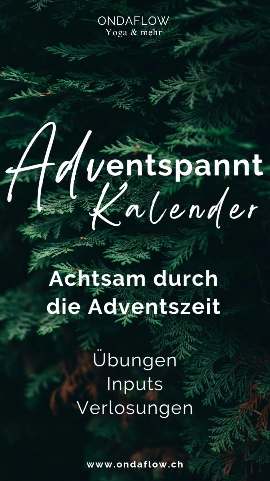 Morgen öffnen wir das erste Türchen zu unserem Adventskalender💫
Du darfst dich täglich auf achtsame Übungen zwischen Bewegung, Alltag und Atem und tolle Verlosungen freuen🩵
🎄Gerne liken, teilen, reposten und kommentieren.
🌊Falls du uns auch auf WhatsApp treffen möchtest, dann folge diesem Link in die Community: https://chat.whatsapp.com/LksZG27xLpJ7me9wugK0BT
Wir freuen uns auf eine achtsame Adventszeit mit dir🎁
#adventspannt
#adventskalender
#weihnachten
#yogaimalltag